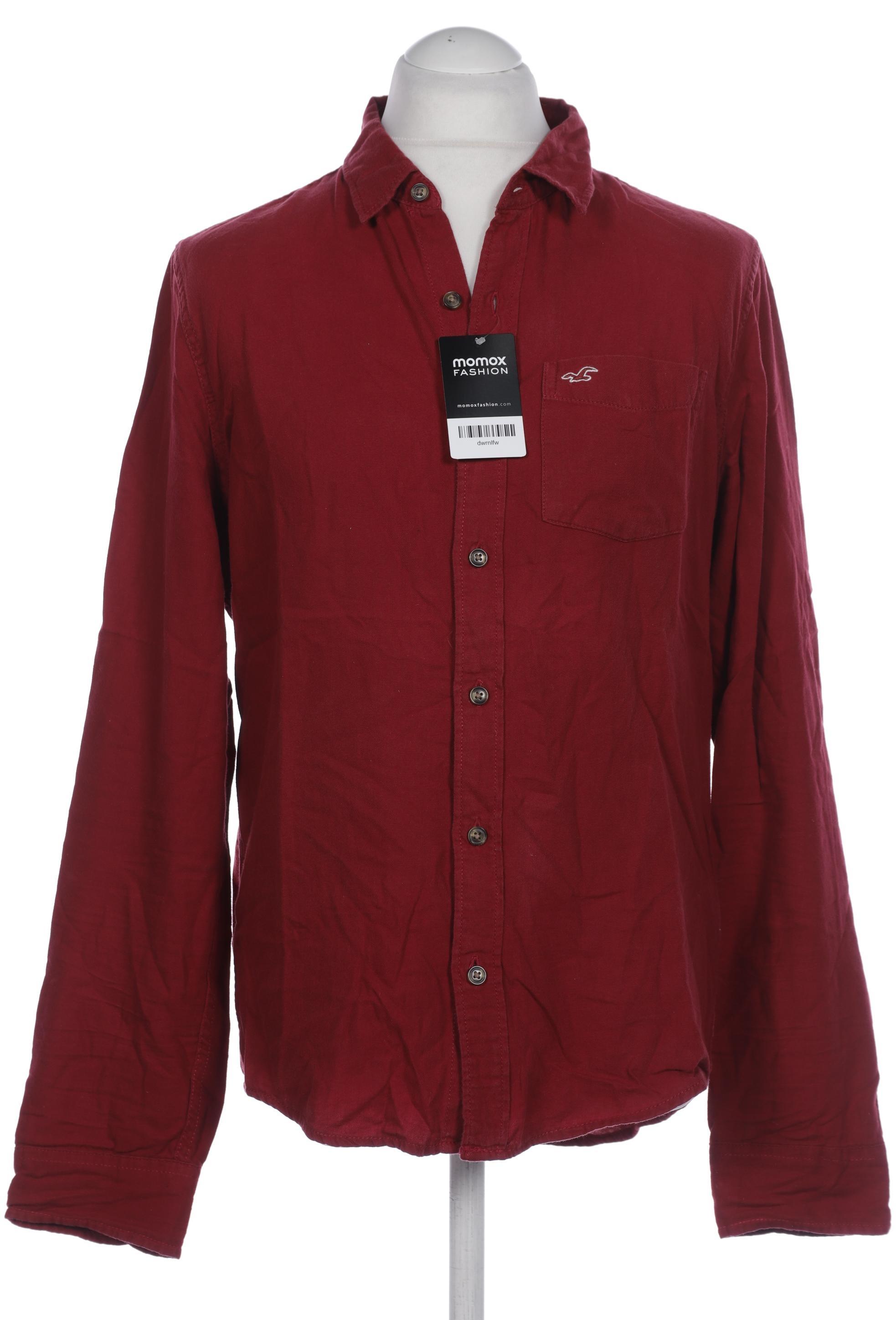

Hollister Herren Hemd, bordeaux, Gr. 52