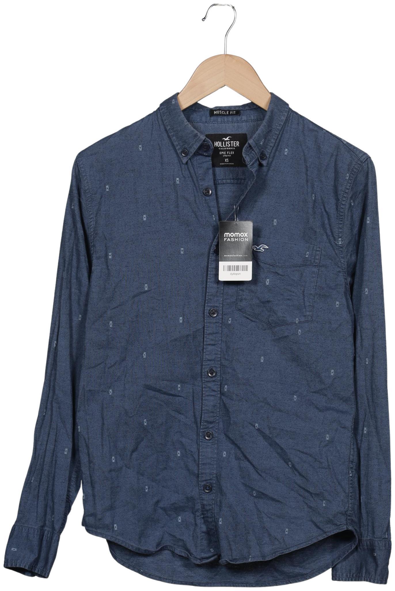 

Hollister Herren Hemd, marineblau, Gr. 44