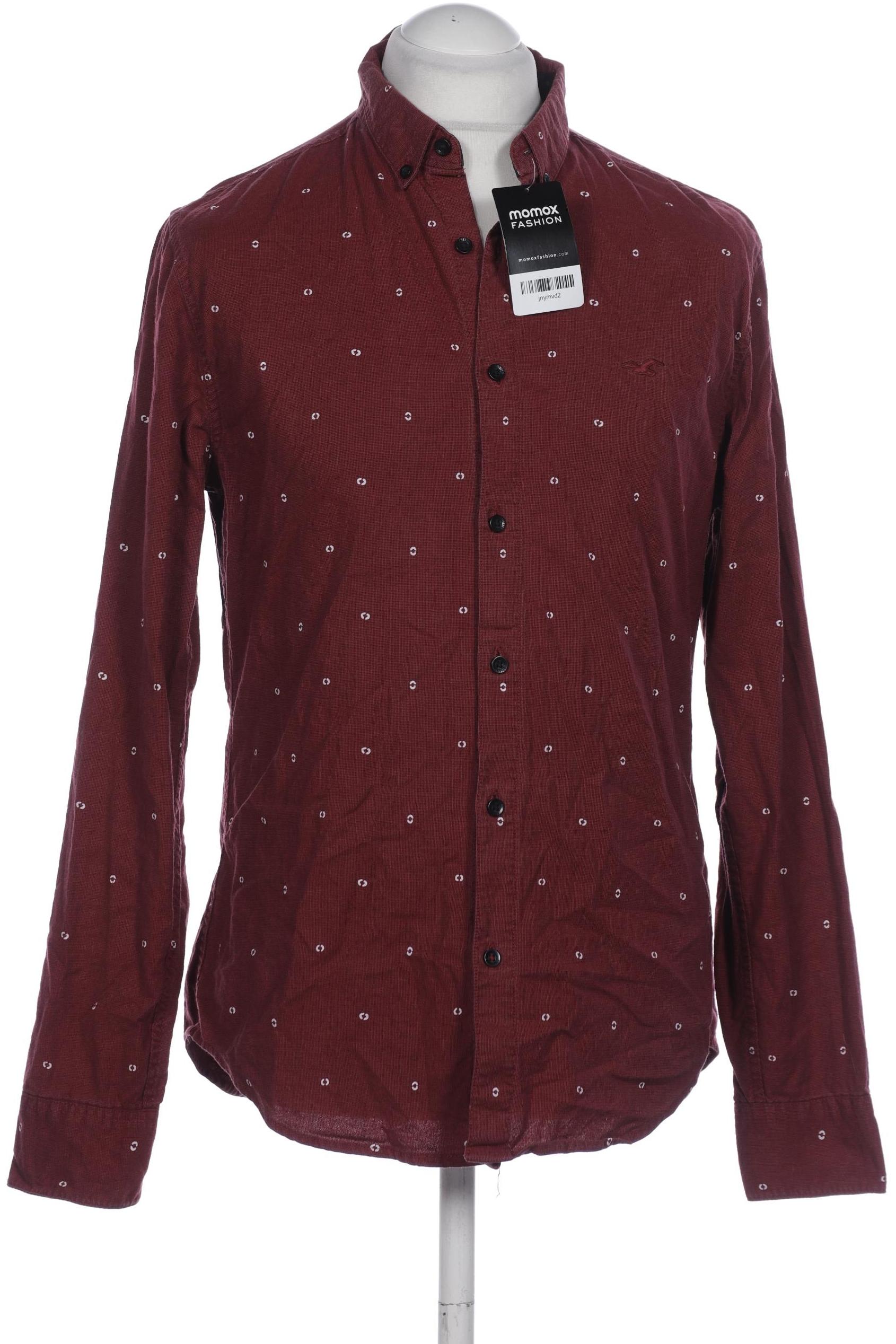

Hollister Herren Hemd, bordeaux, Gr. 48