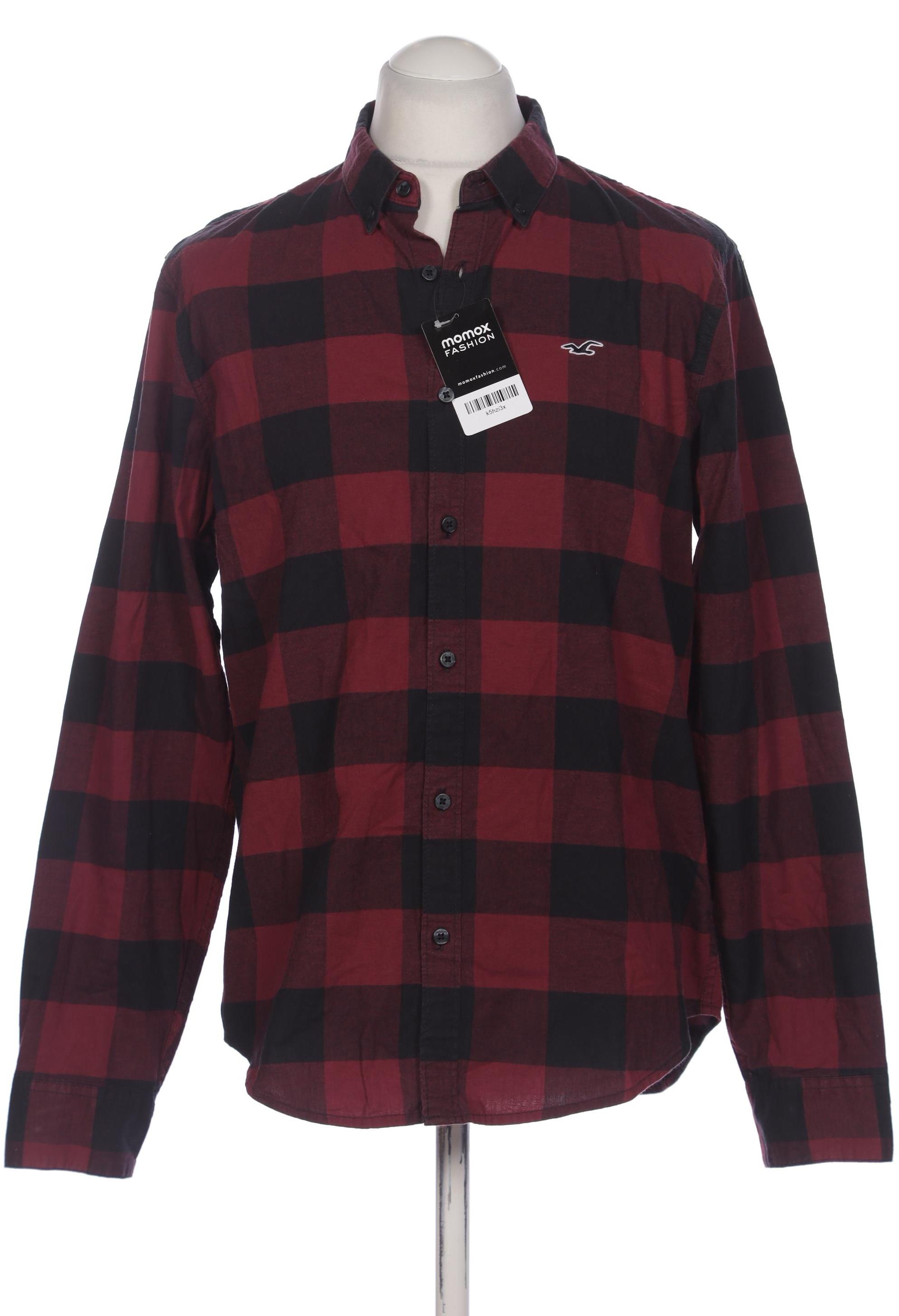 

Hollister Herren Hemd, bordeaux, Gr. 52
