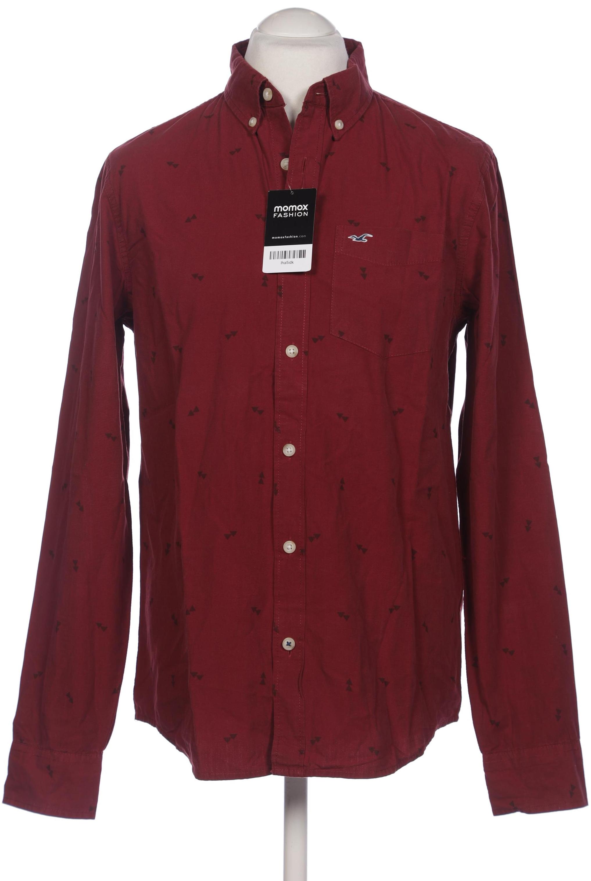 

Hollister Herren Hemd, bordeaux, Gr. 48