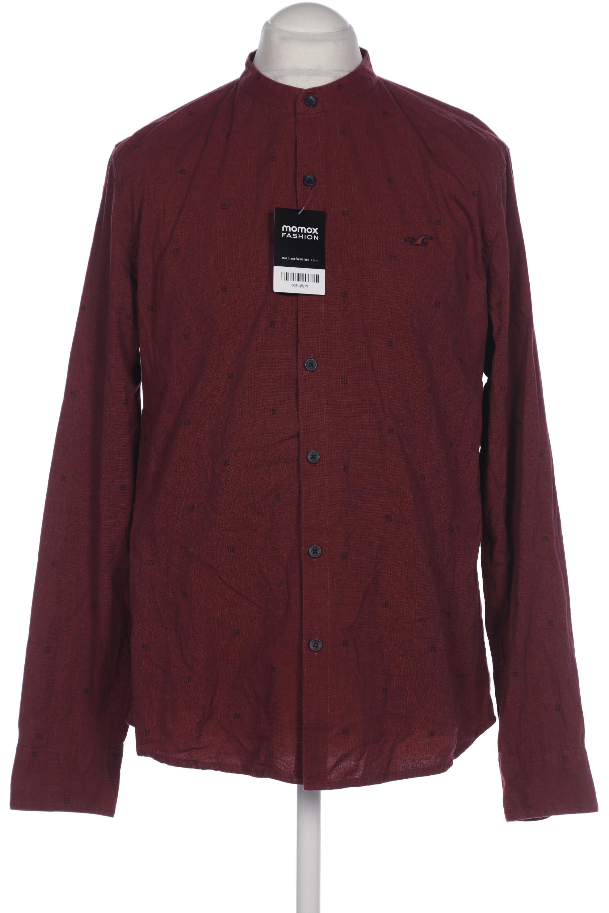 

Hollister Herren Hemd, bordeaux, Gr. 52