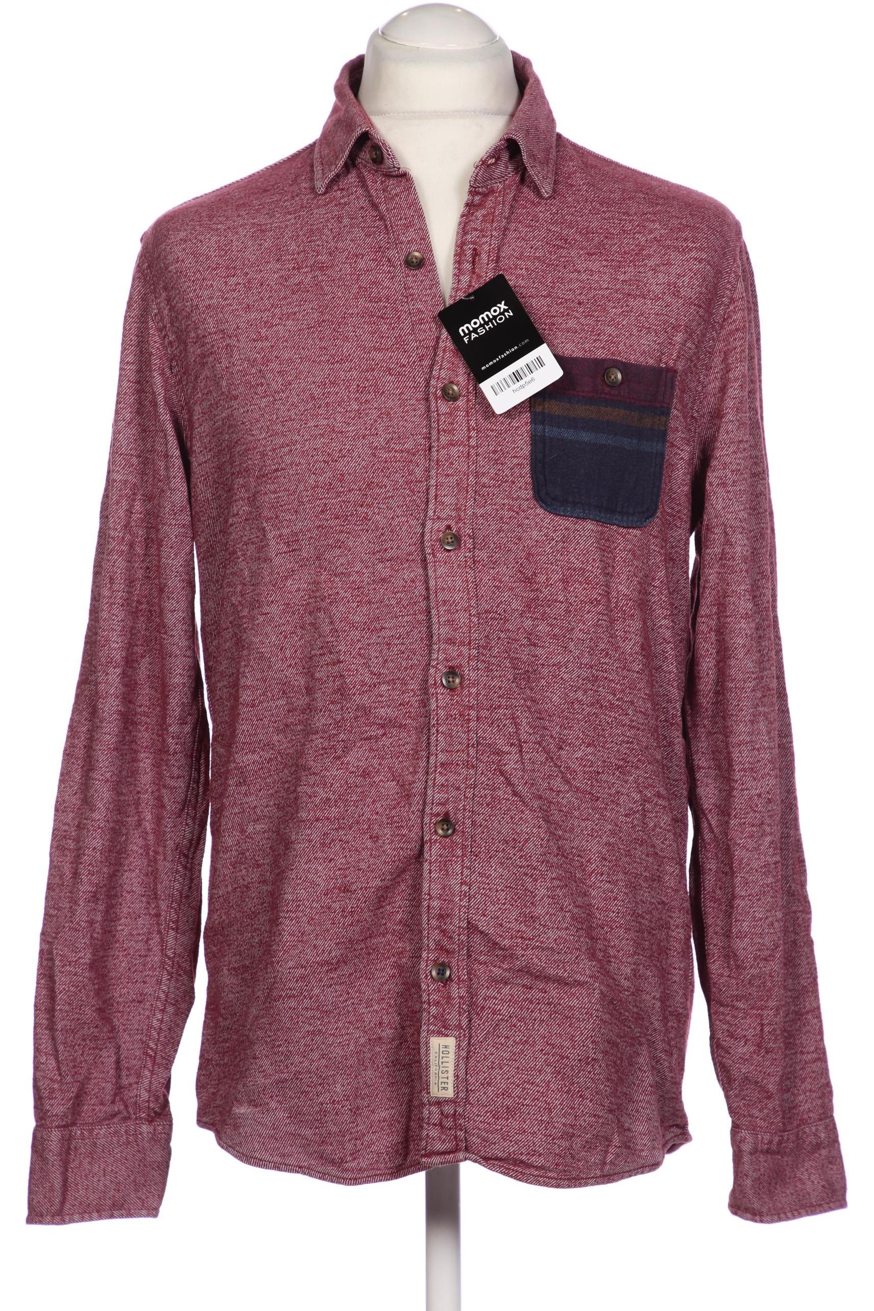 

Hollister Herren Hemd, bordeaux, Gr. 48