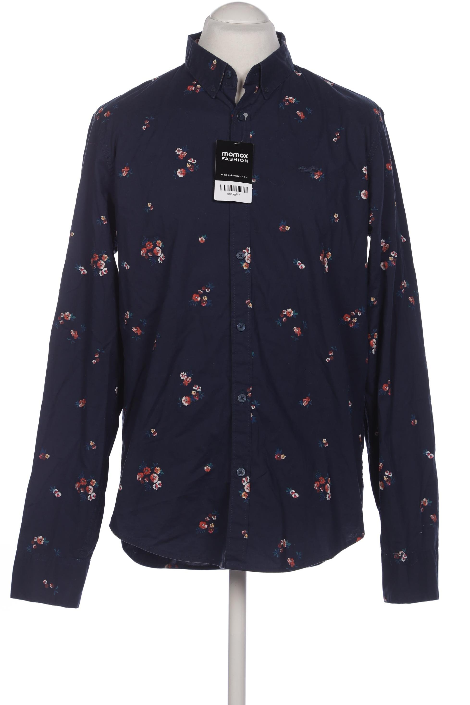 

Hollister Herren Hemd, marineblau, Gr. 52