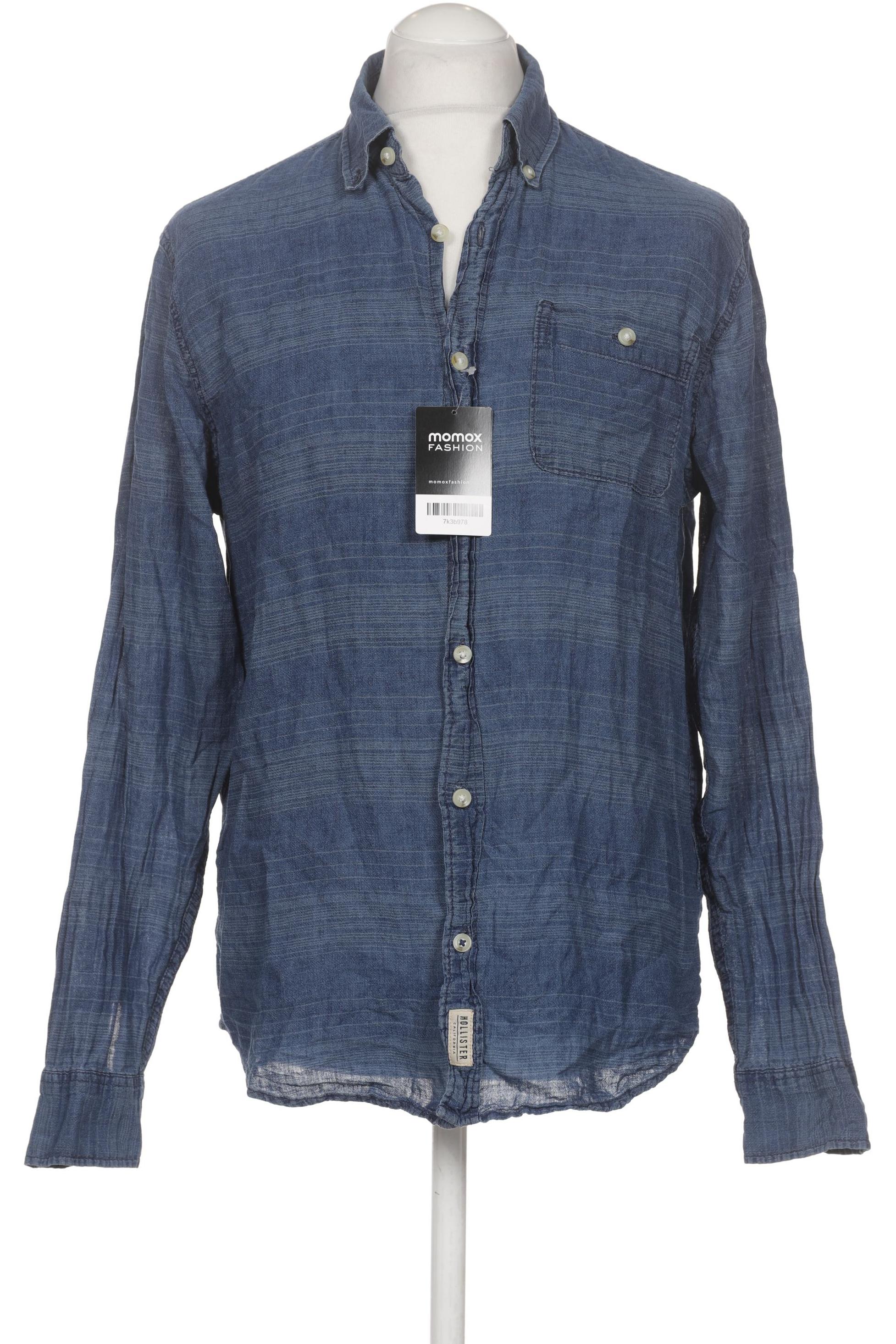 

Hollister Herren Hemd, blau, Gr. 52