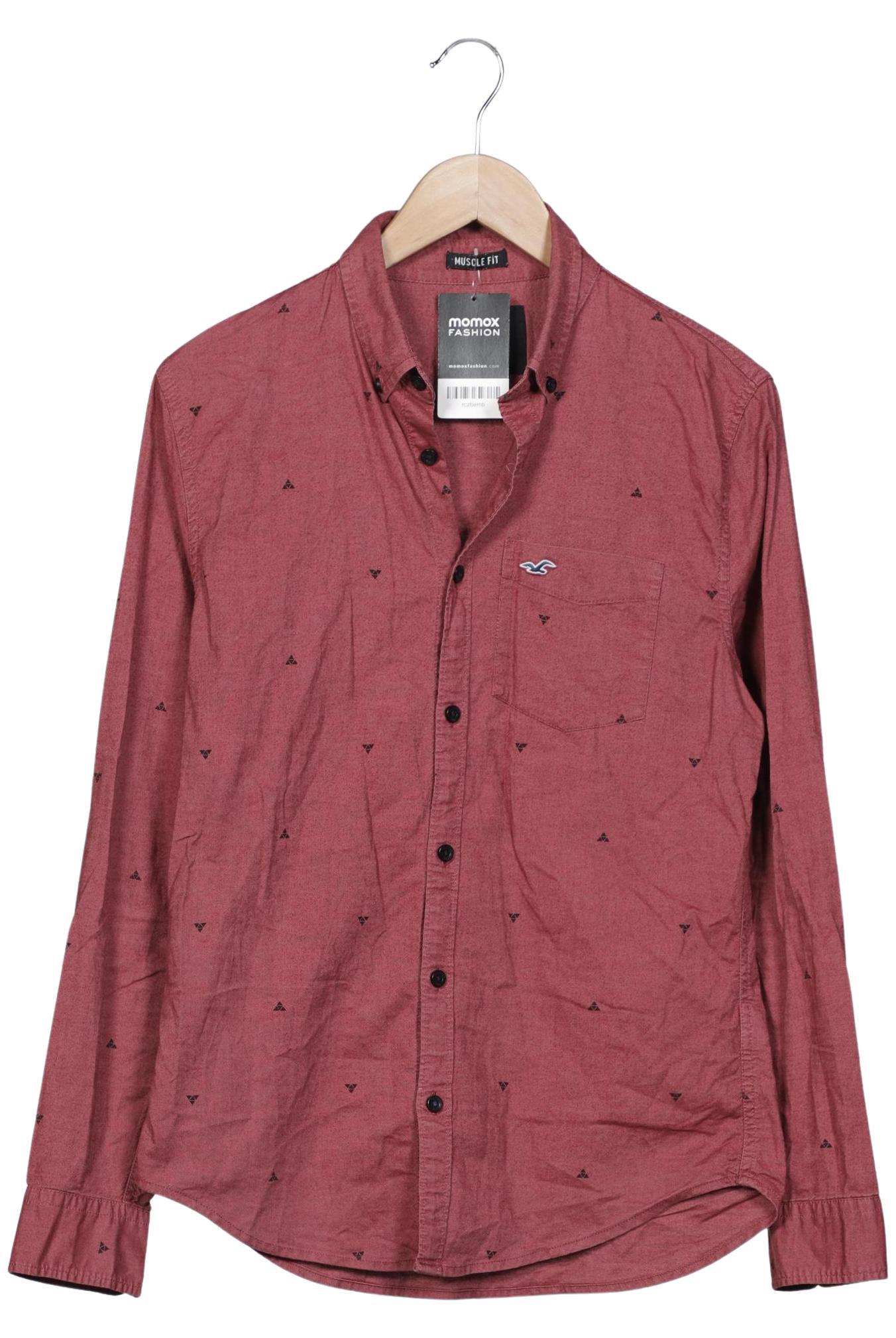 

Hollister Herren Hemd, bordeaux, Gr. 46