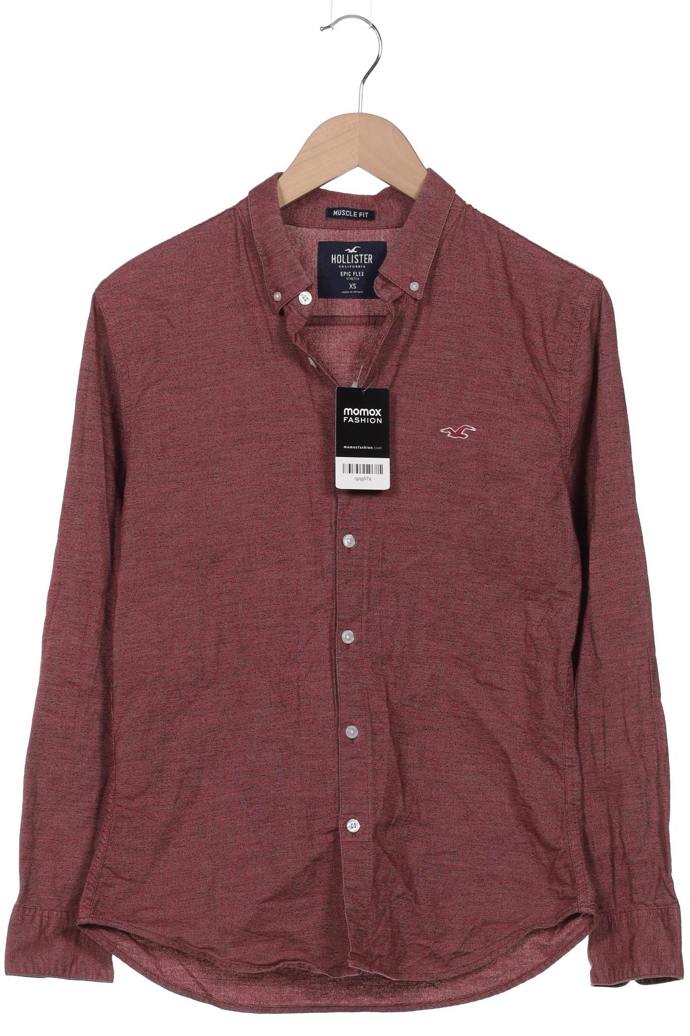 

Hollister Herren Hemd, bordeaux, Gr. 44
