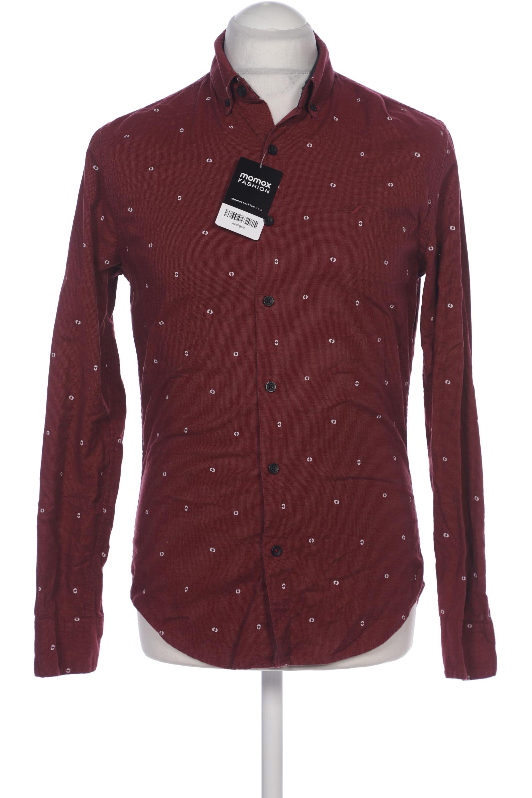 

Hollister Herren Hemd, bordeaux, Gr. 46