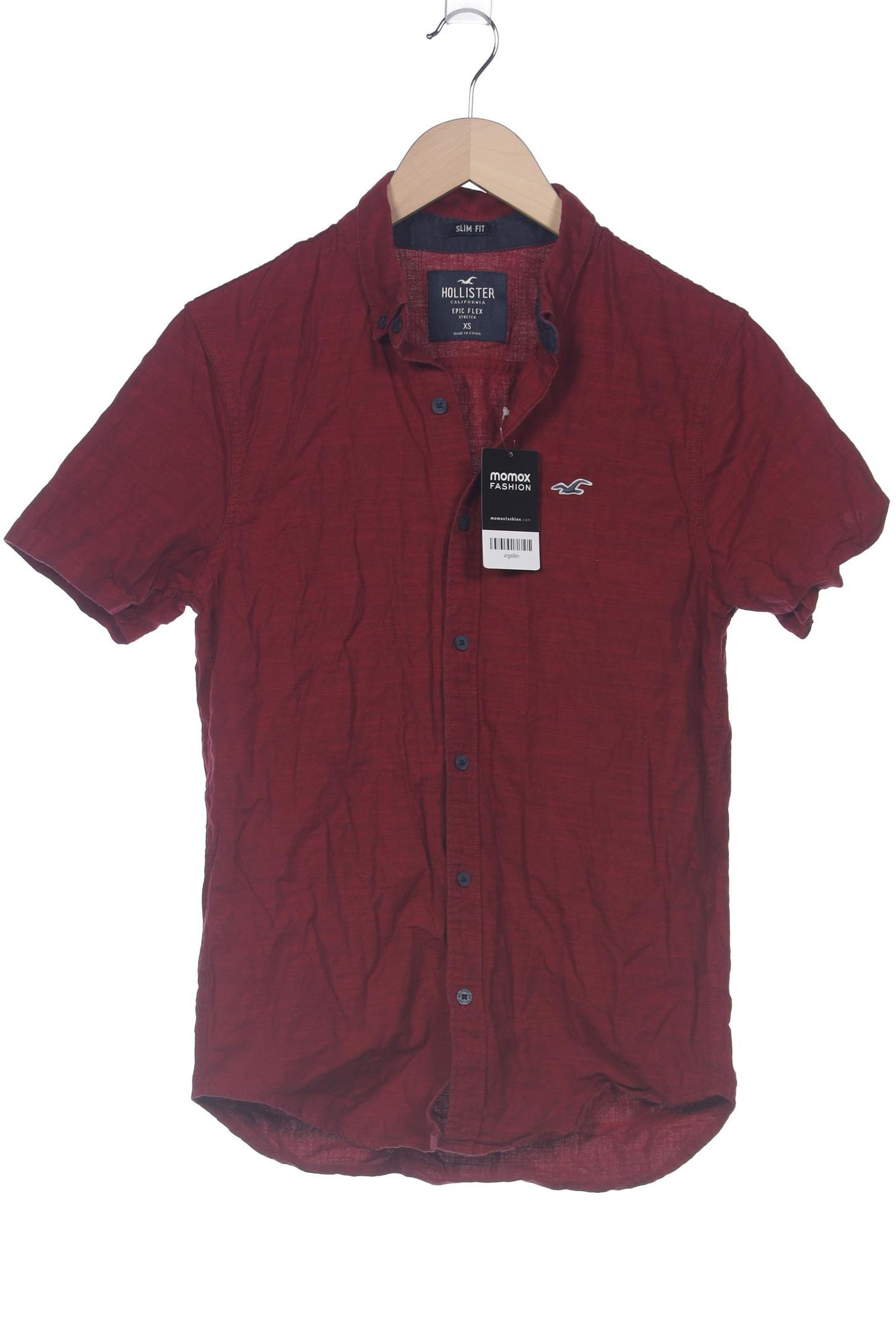 

Hollister Herren Hemd, bordeaux, Gr. 44