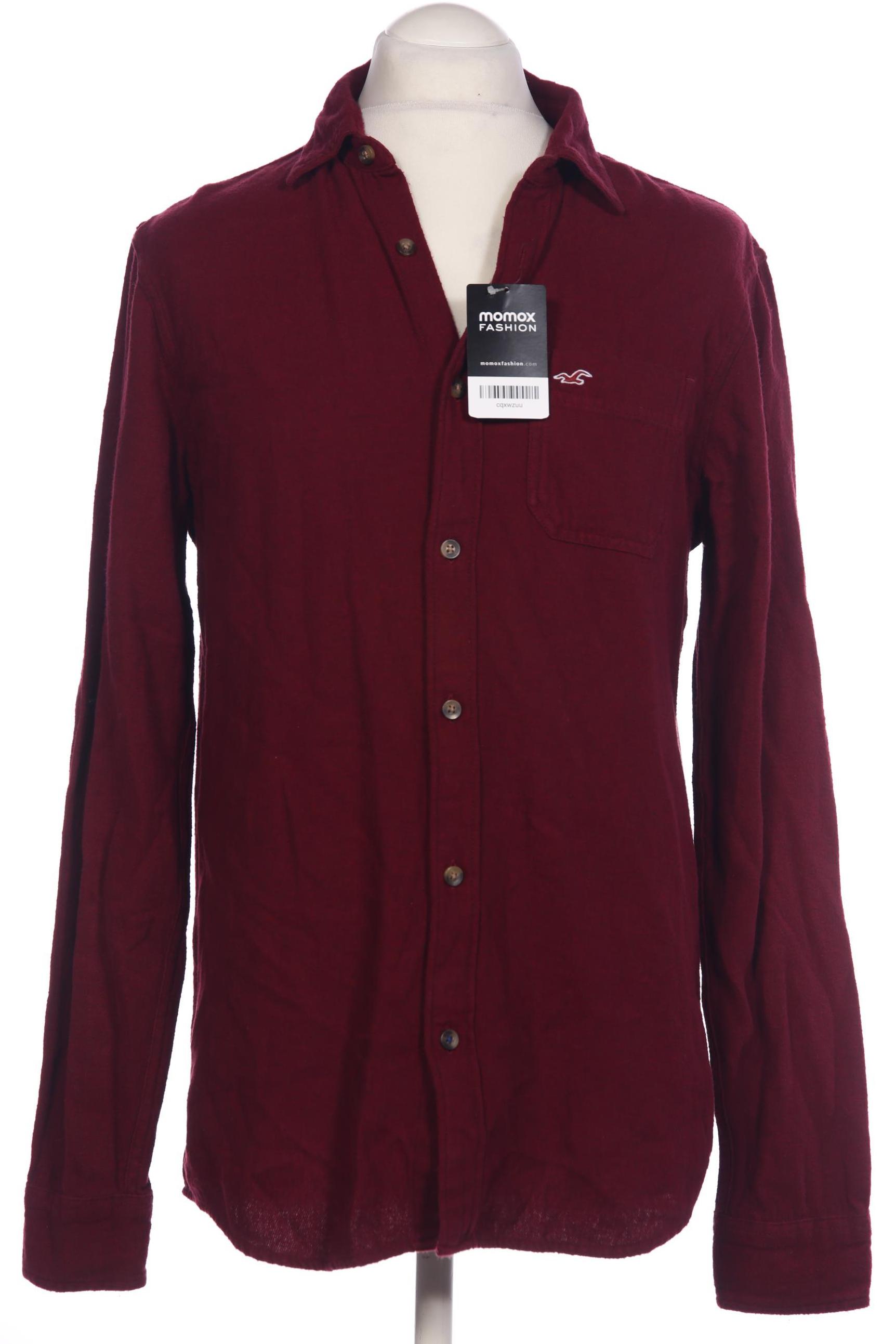 

Hollister Herren Hemd, bordeaux, Gr. 48