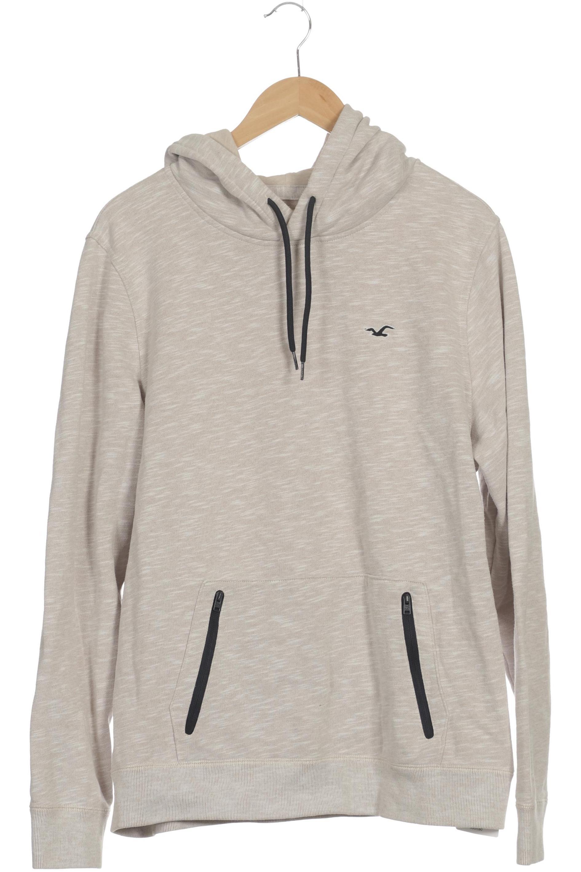 

Hollister Herren Kapuzenpullover, beige, Gr.