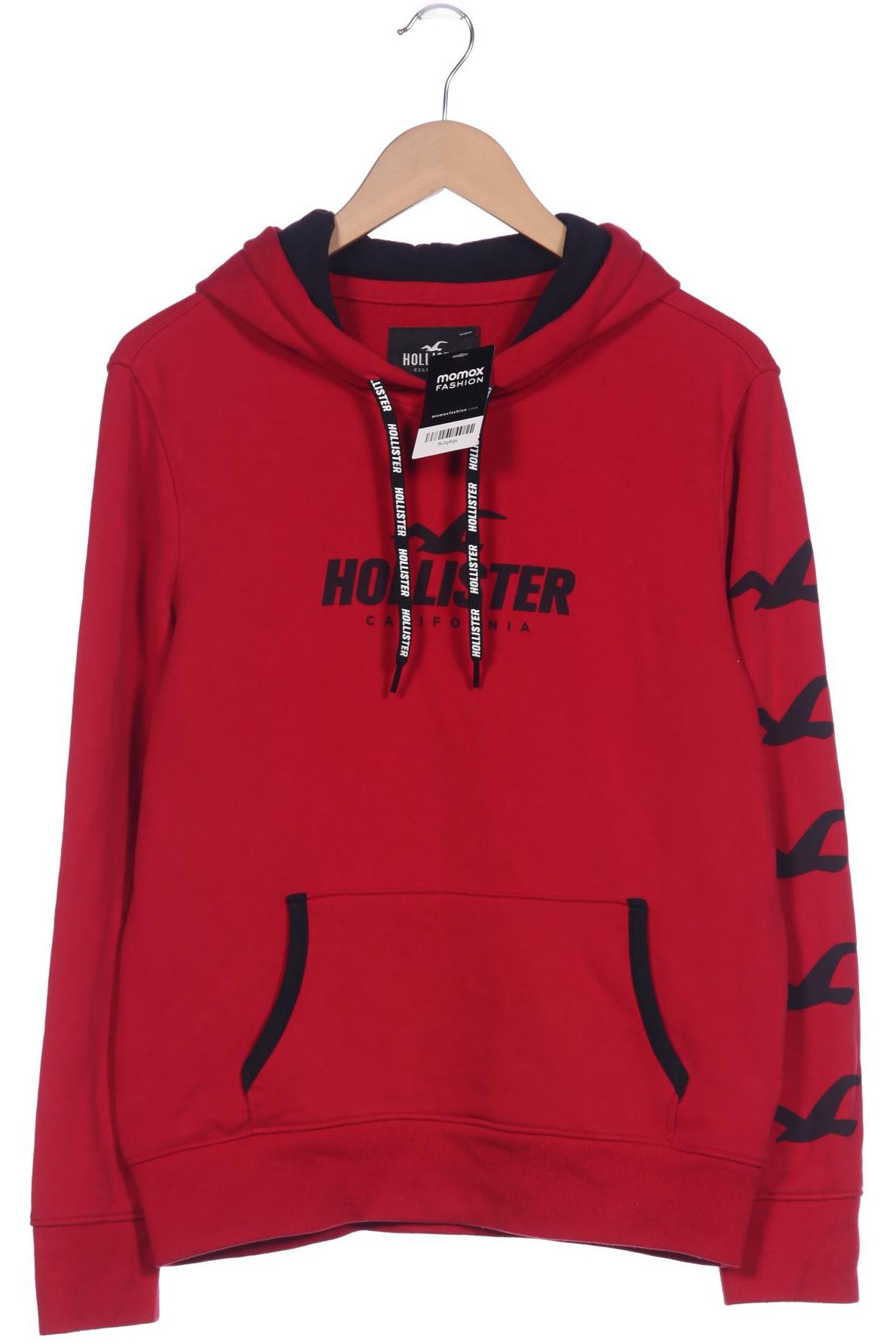 

Hollister Herren Kapuzenpullover, rot, Gr. 46