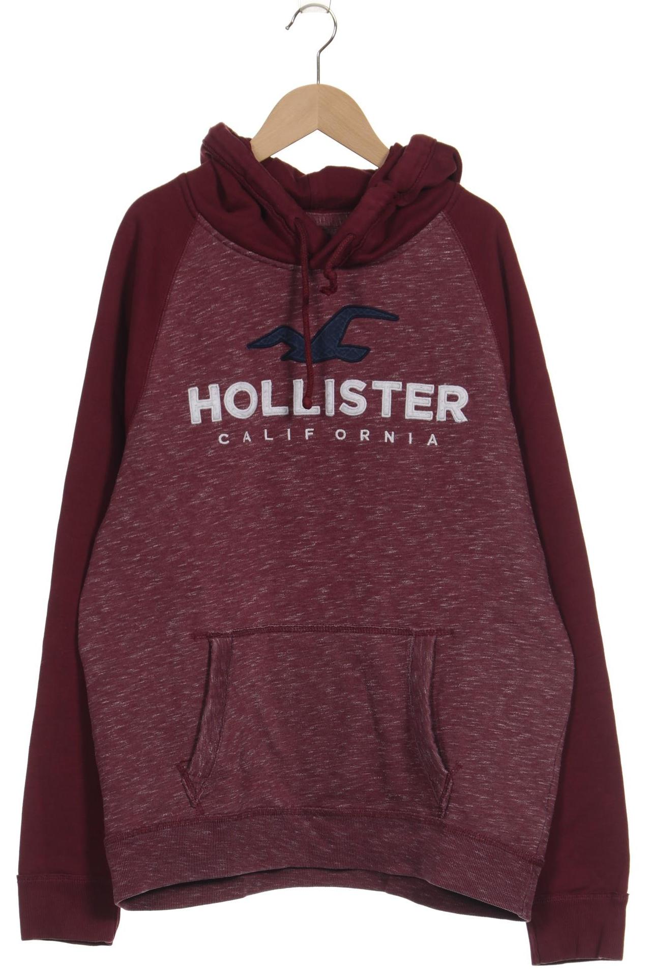 

Hollister Herren Kapuzenpullover, bordeaux, Gr. 52