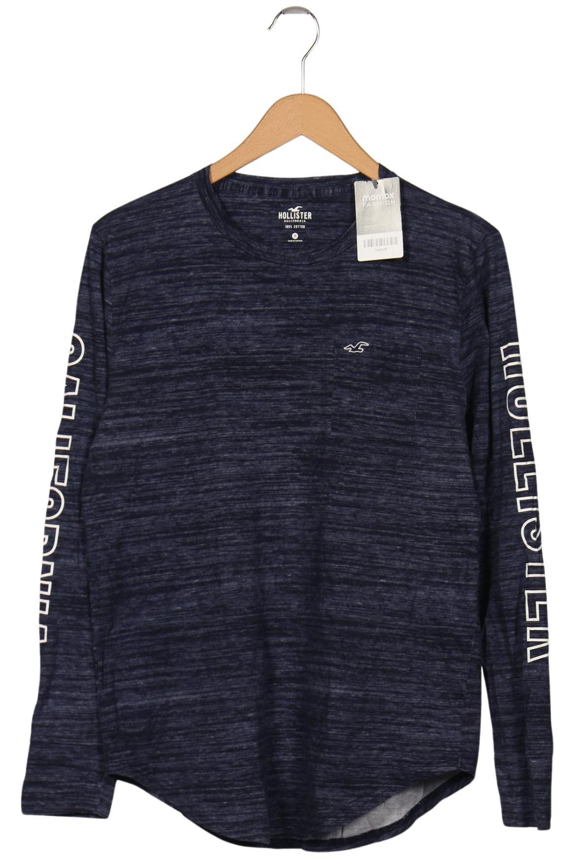 

Hollister Herren Langarmshirt, marineblau, Gr. 48