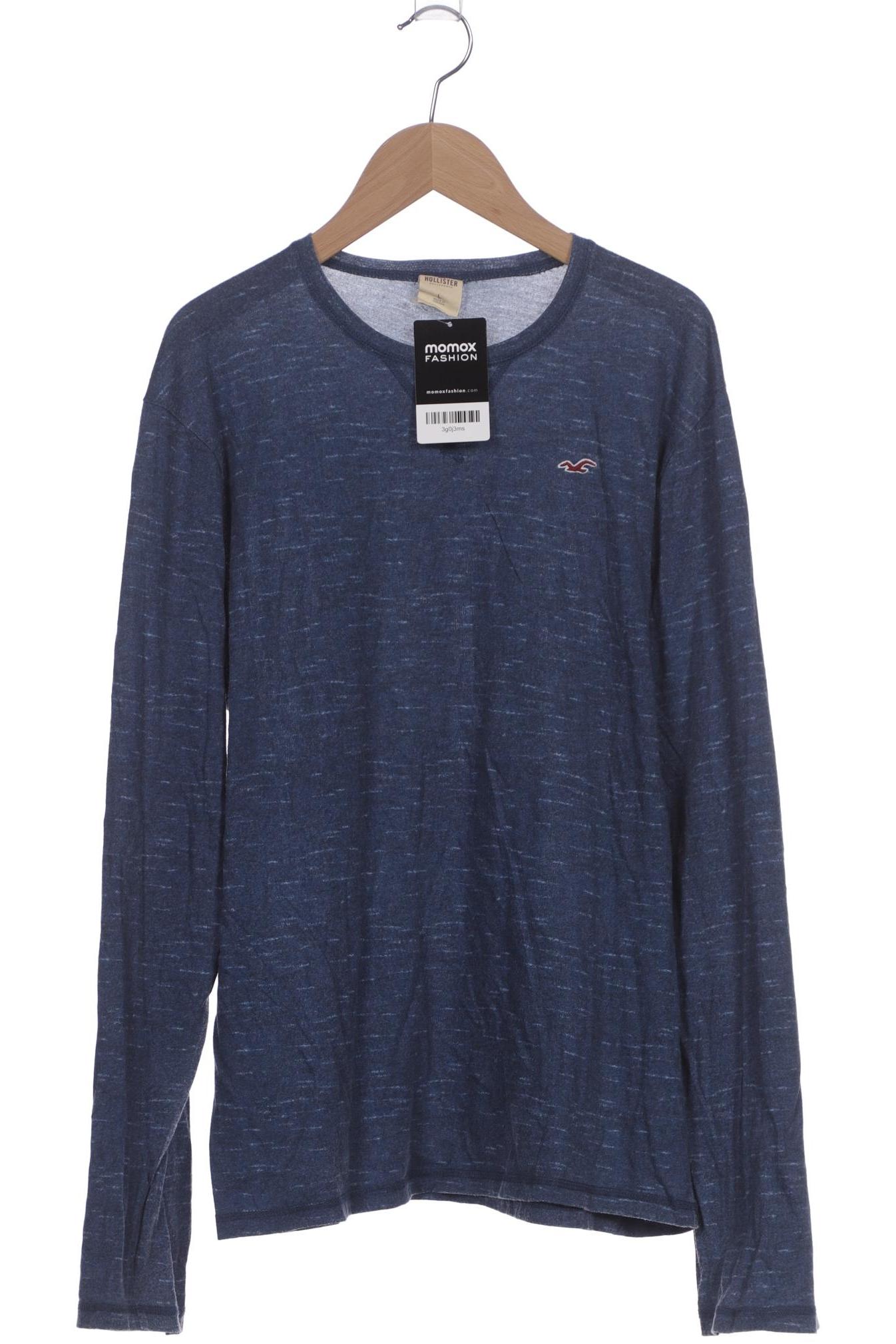 

Hollister Herren Langarmshirt, blau, Gr. 52