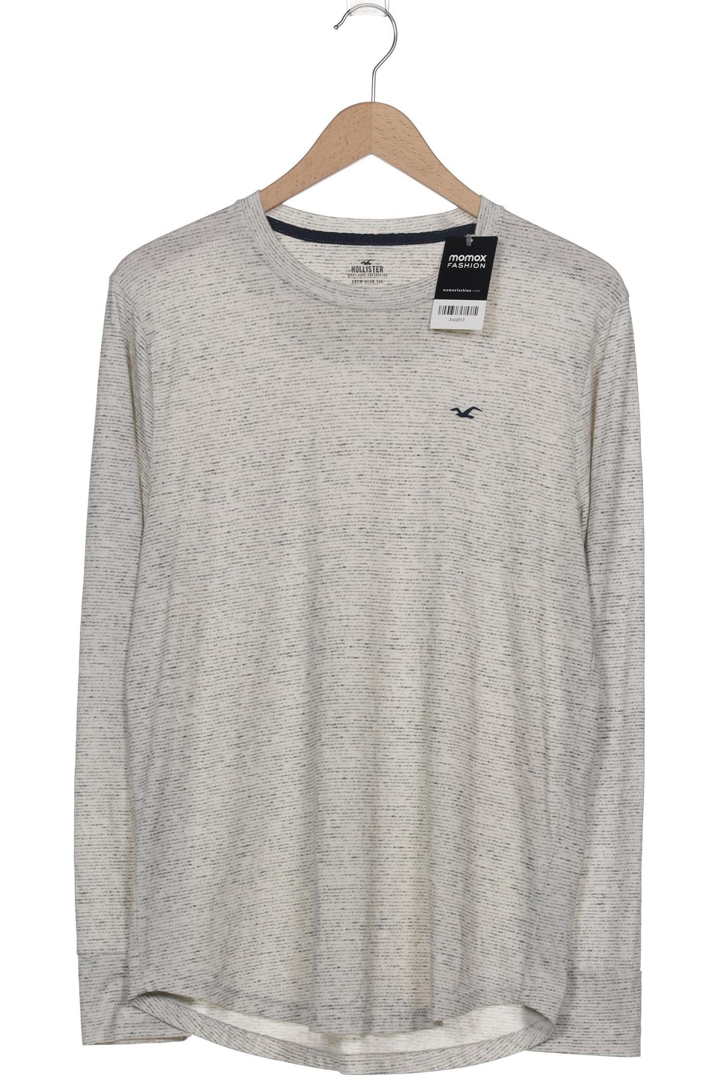 Thumbnail - Hollister Herren Langarmshirt, cremeweiß, Gr. 48