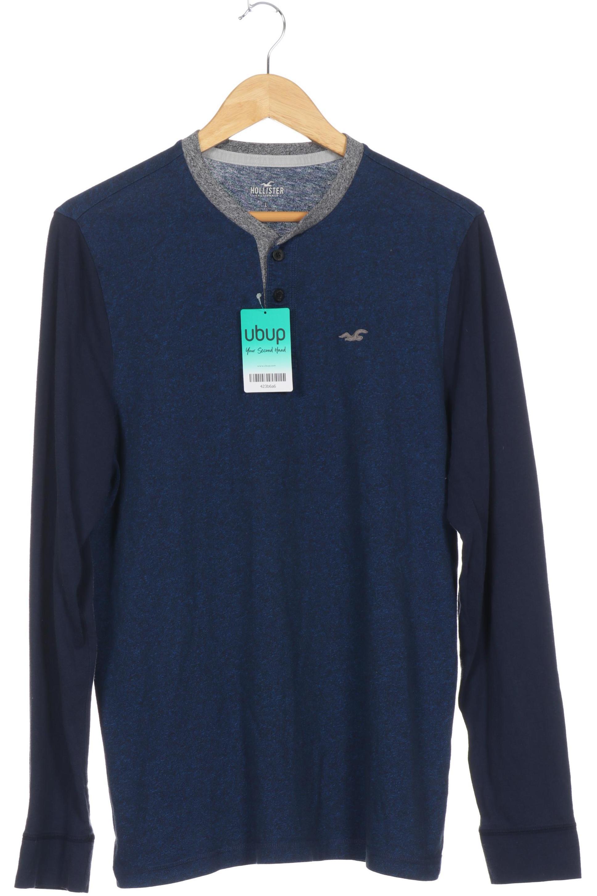 

Hollister Herren Langarmshirt, blau, Gr.