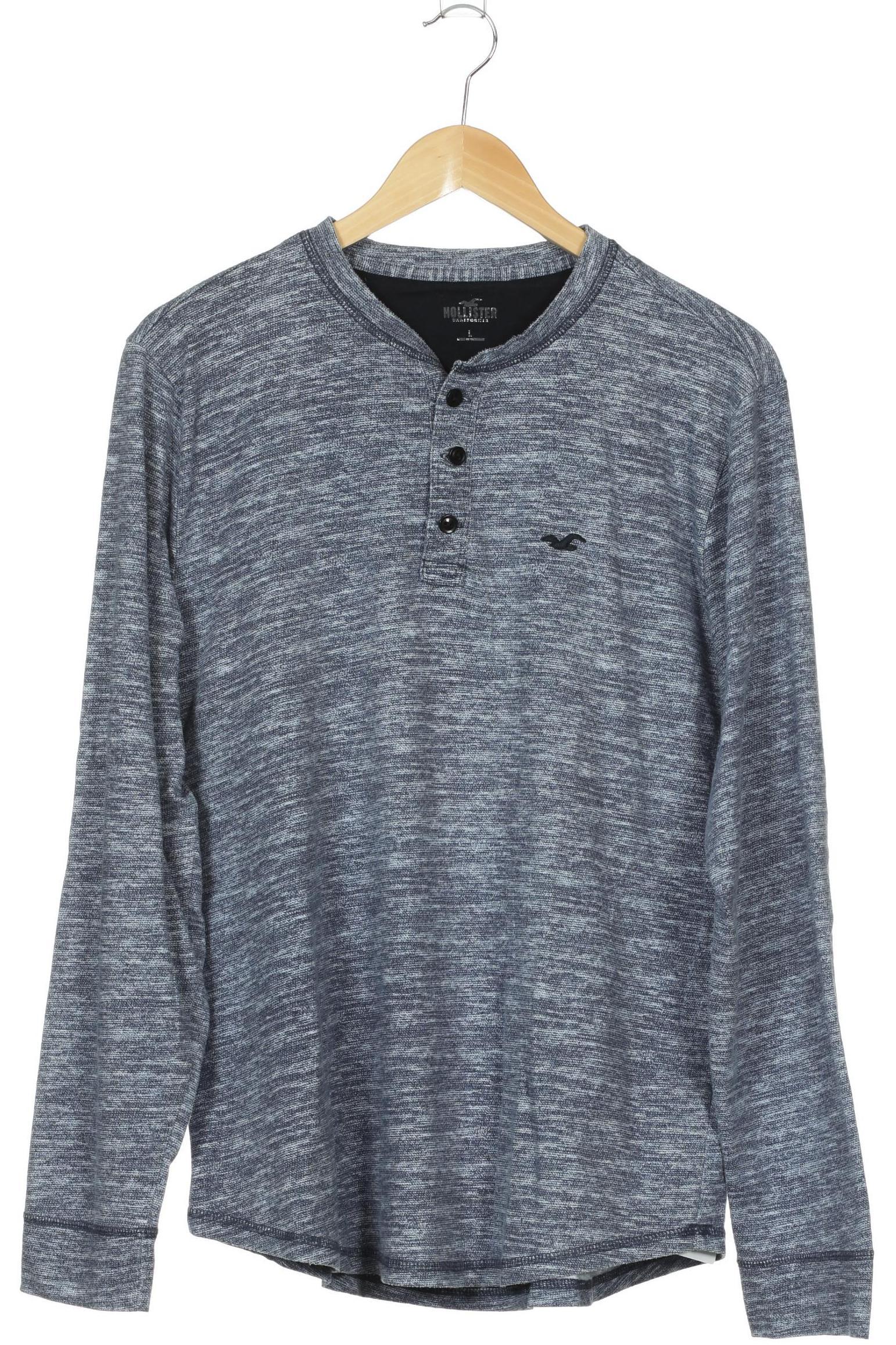 

Hollister Herren Langarmshirt, blau, Gr.