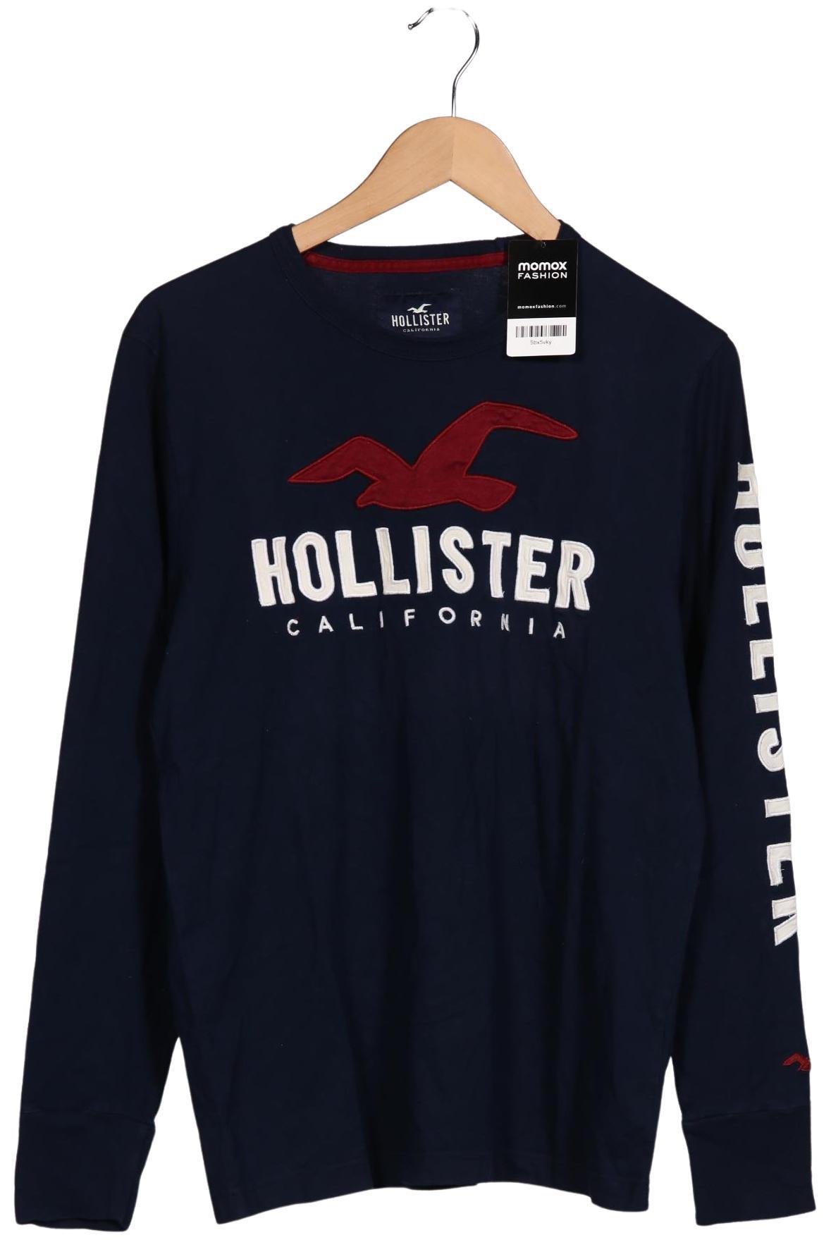 

Hollister Herren Langarmshirt, marineblau, Gr. 48