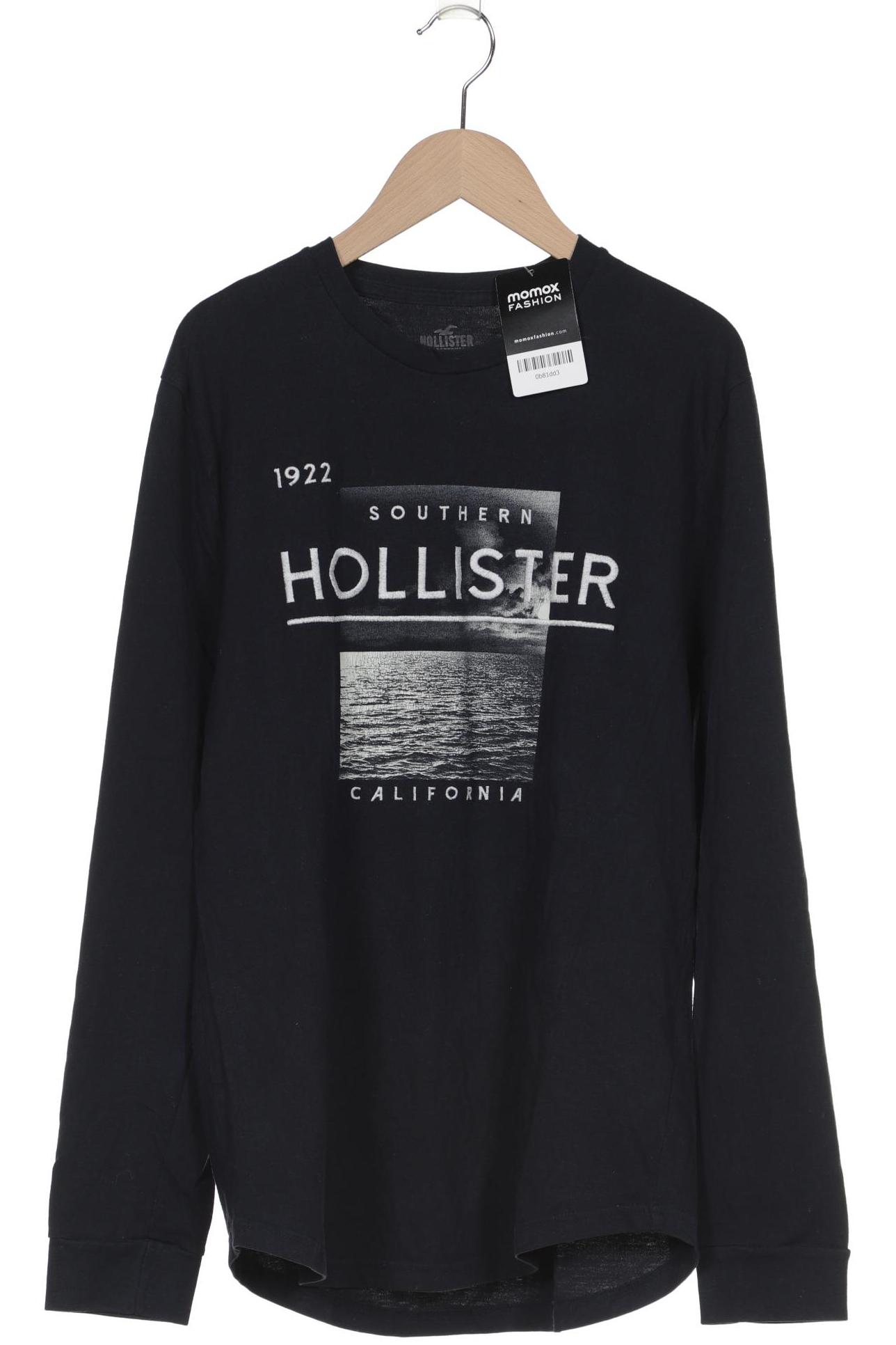 

Hollister Herren Langarmshirt, marineblau, Gr. 46
