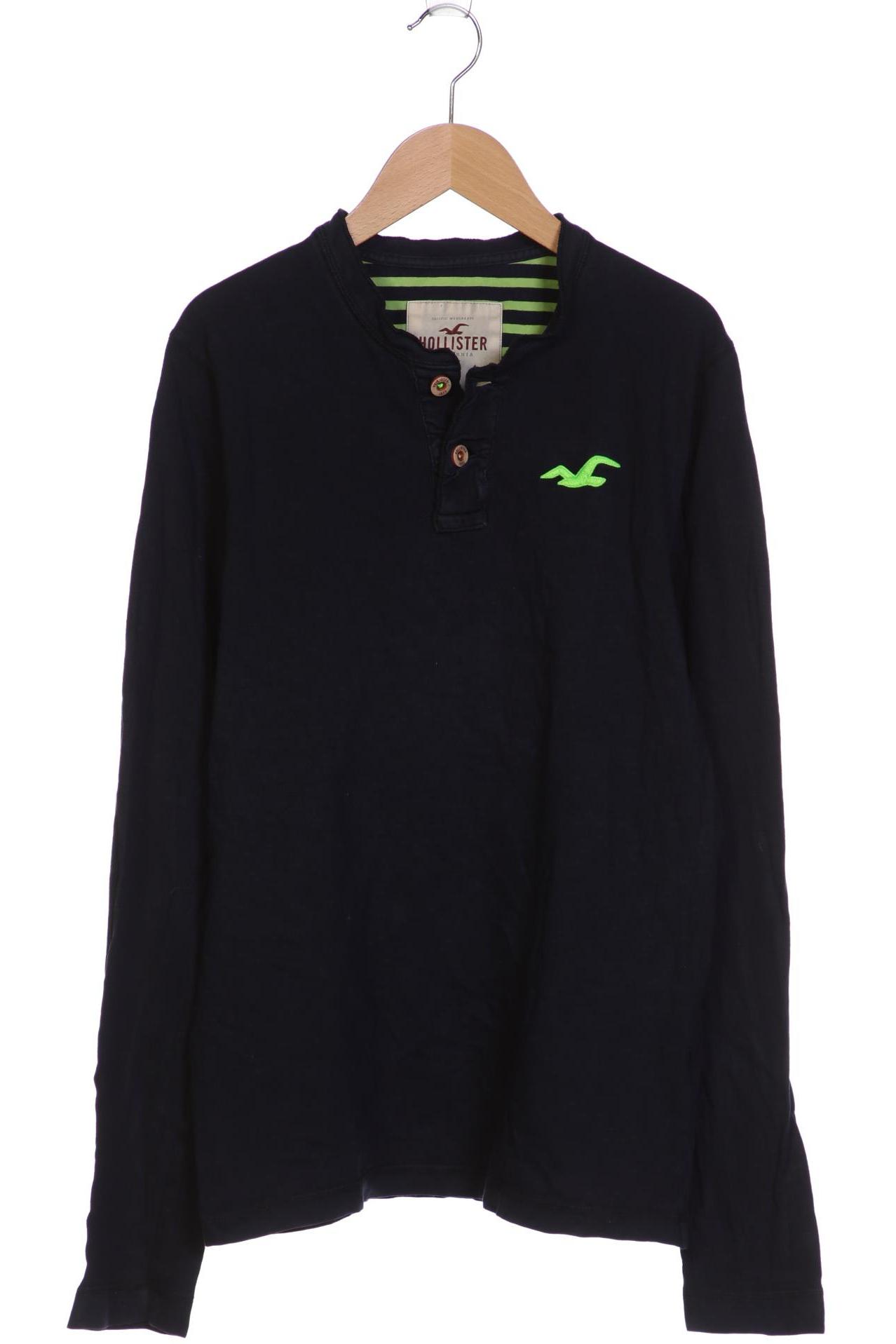 

Hollister Herren Langarmshirt, marineblau, Gr. 48