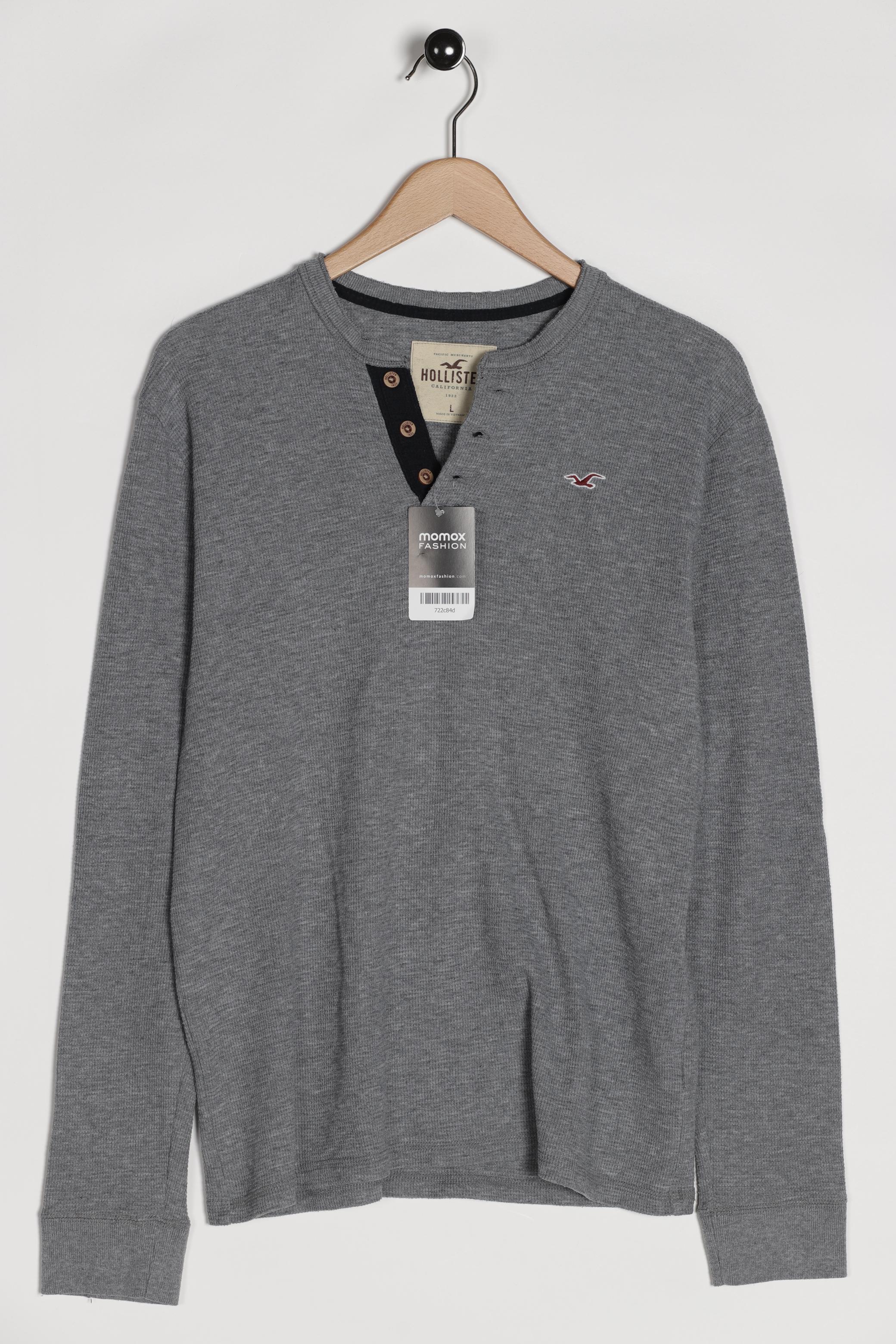 

Hollister Herren Langarmshirt, grau, Gr. 52