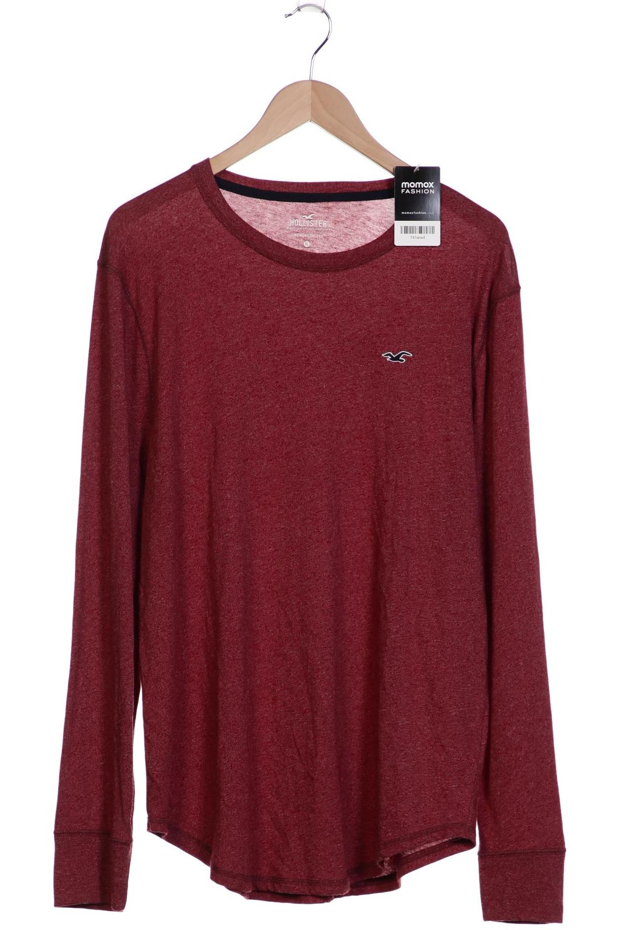 

Hollister Herren Langarmshirt, bordeaux, Gr. 54