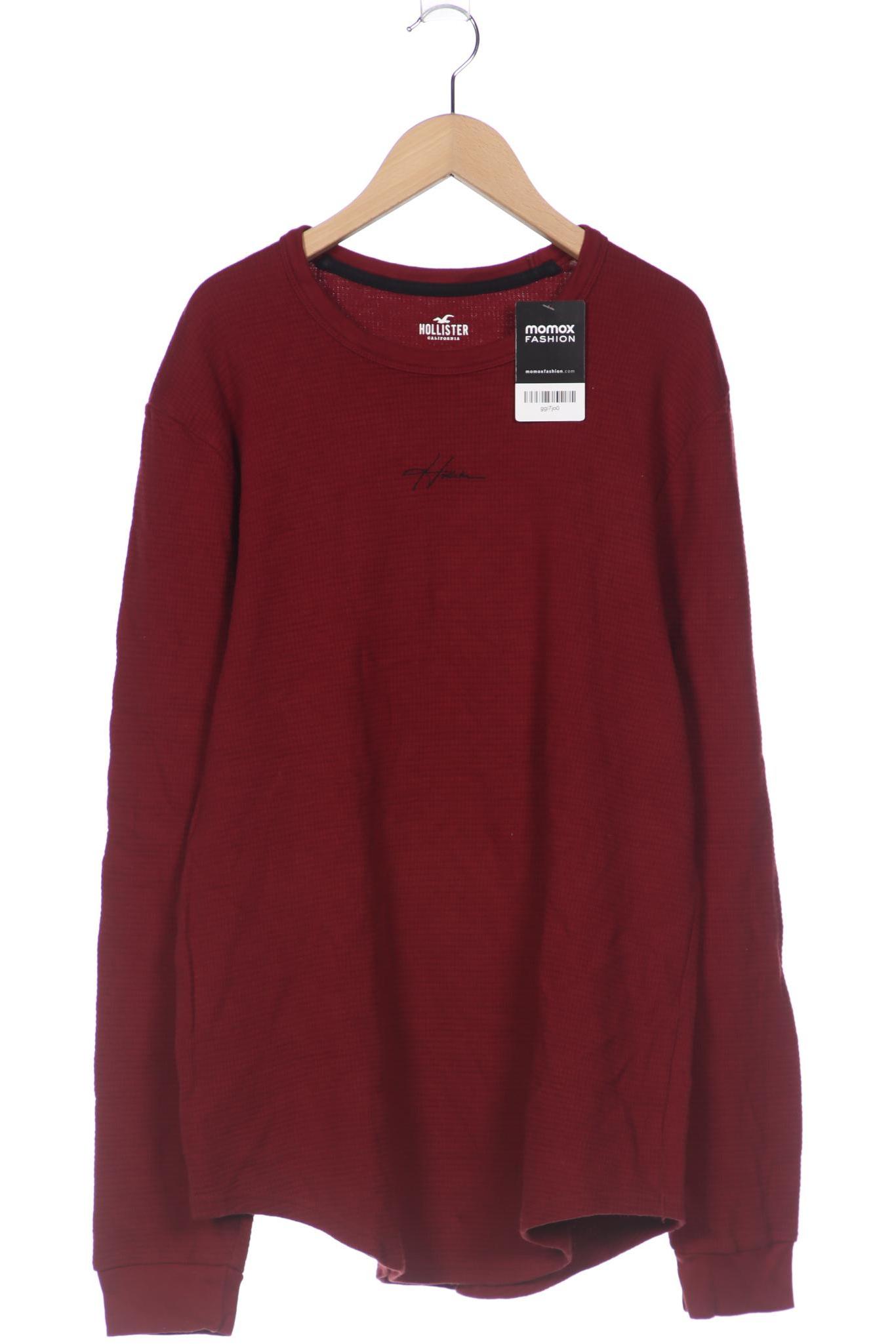 

Hollister Herren Langarmshirt, bordeaux, Gr. 54