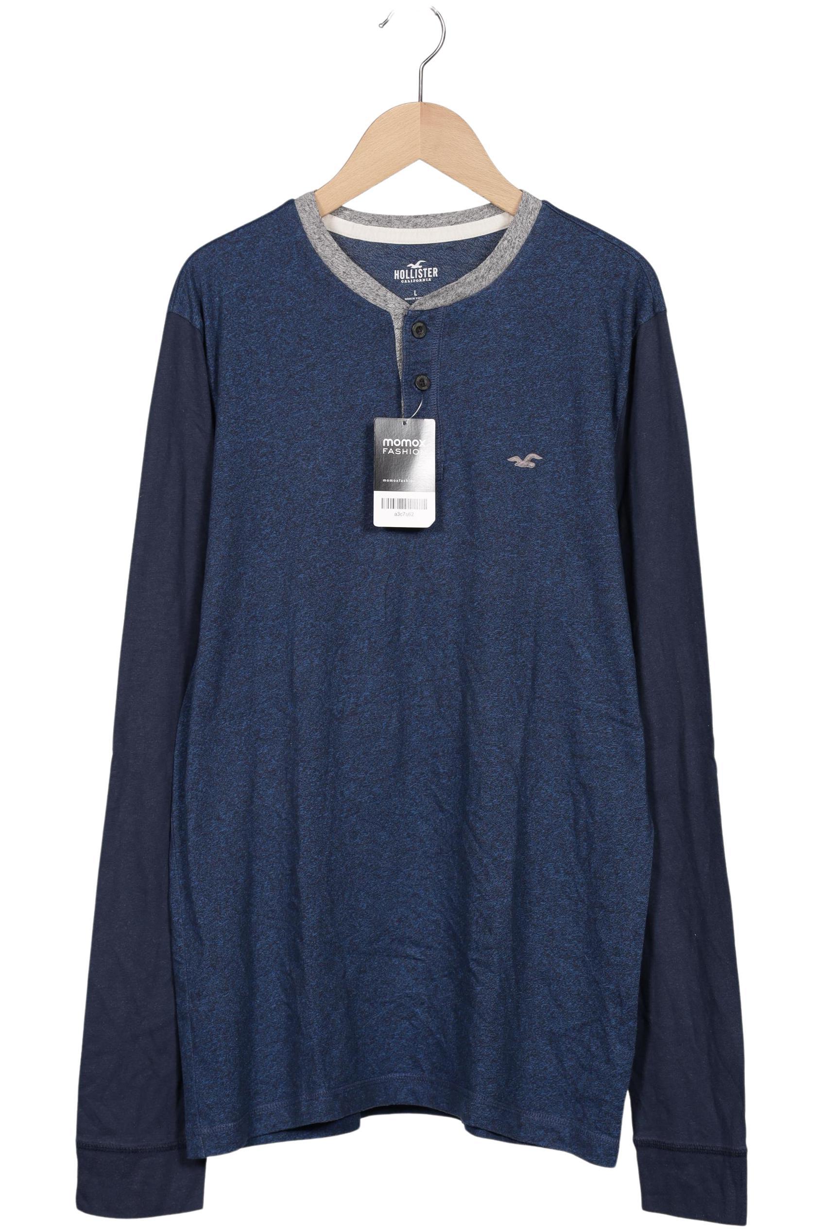 

Hollister Herren Langarmshirt, marineblau, Gr. 52