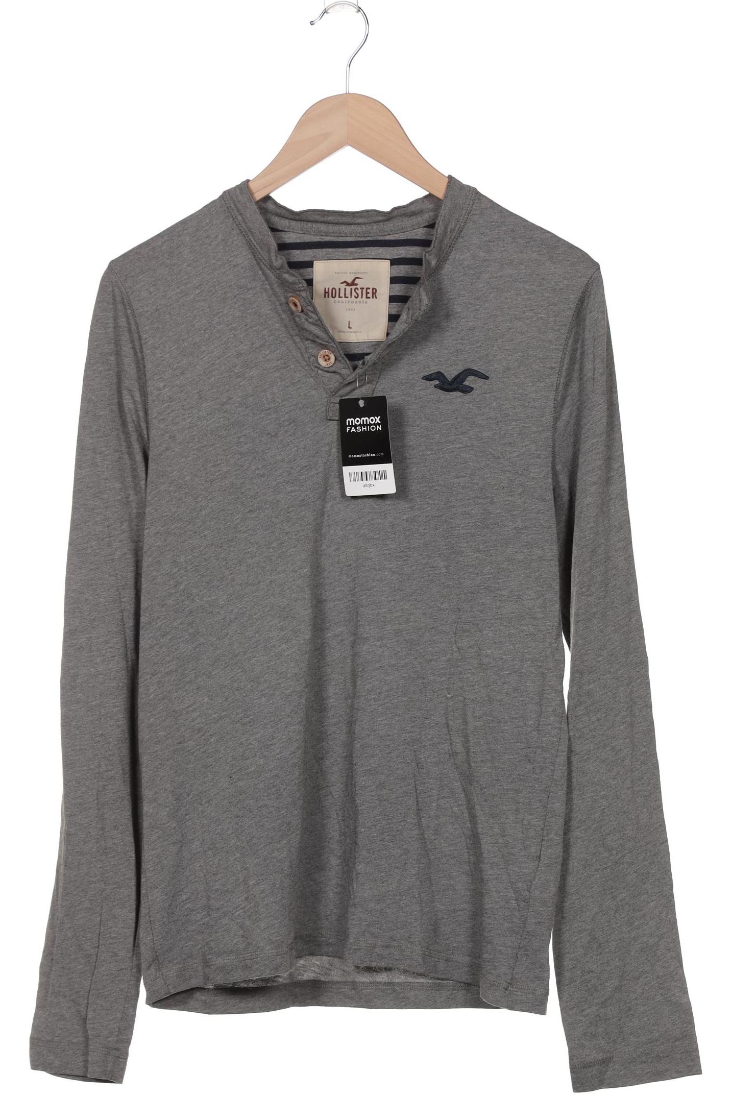 

Hollister Herren Langarmshirt, grau, Gr. 52
