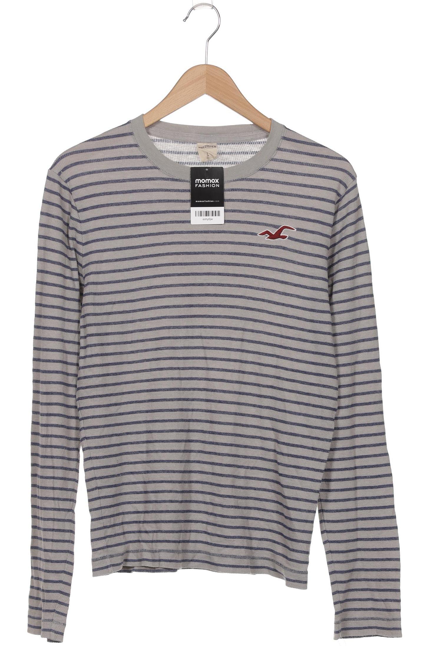

Hollister Herren Langarmshirt, grau, Gr. 52