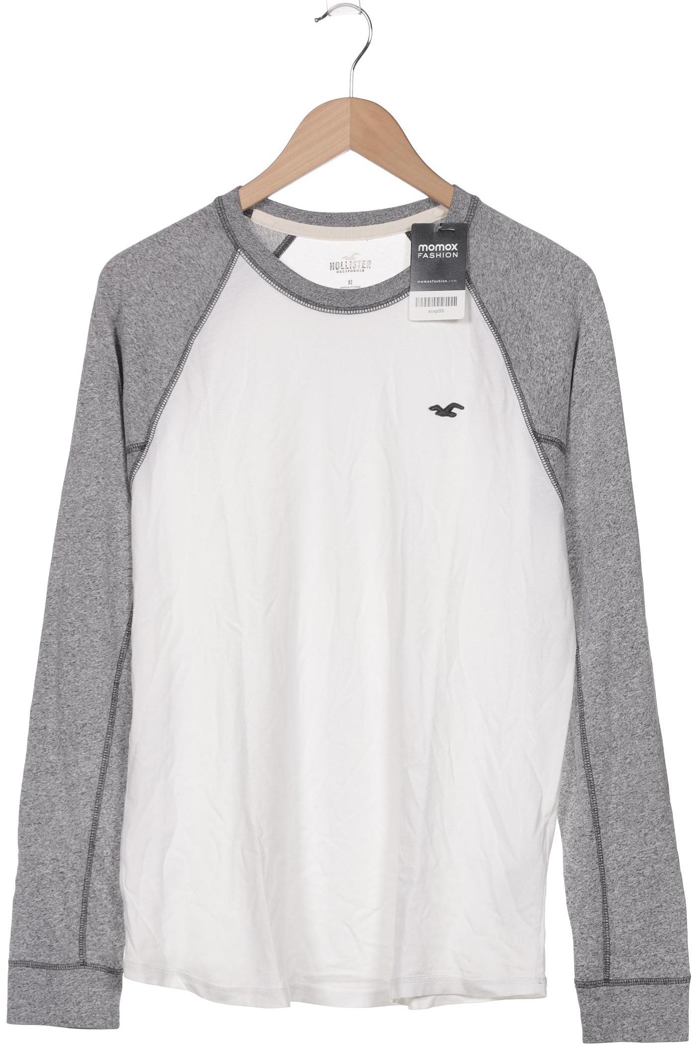 

Hollister Herren Langarmshirt, weiß, Gr. 48