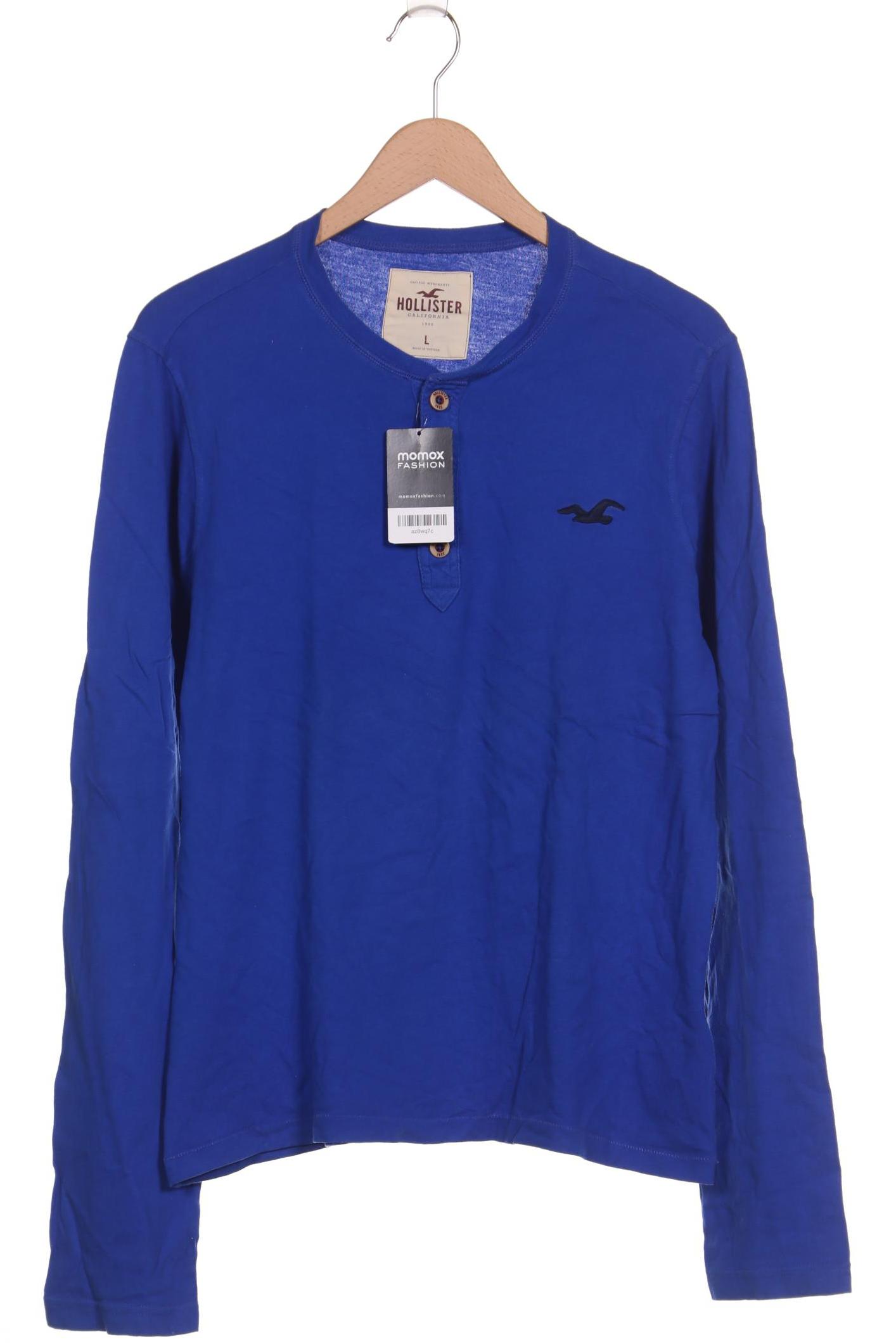 

Hollister Herren Langarmshirt, blau, Gr. 52