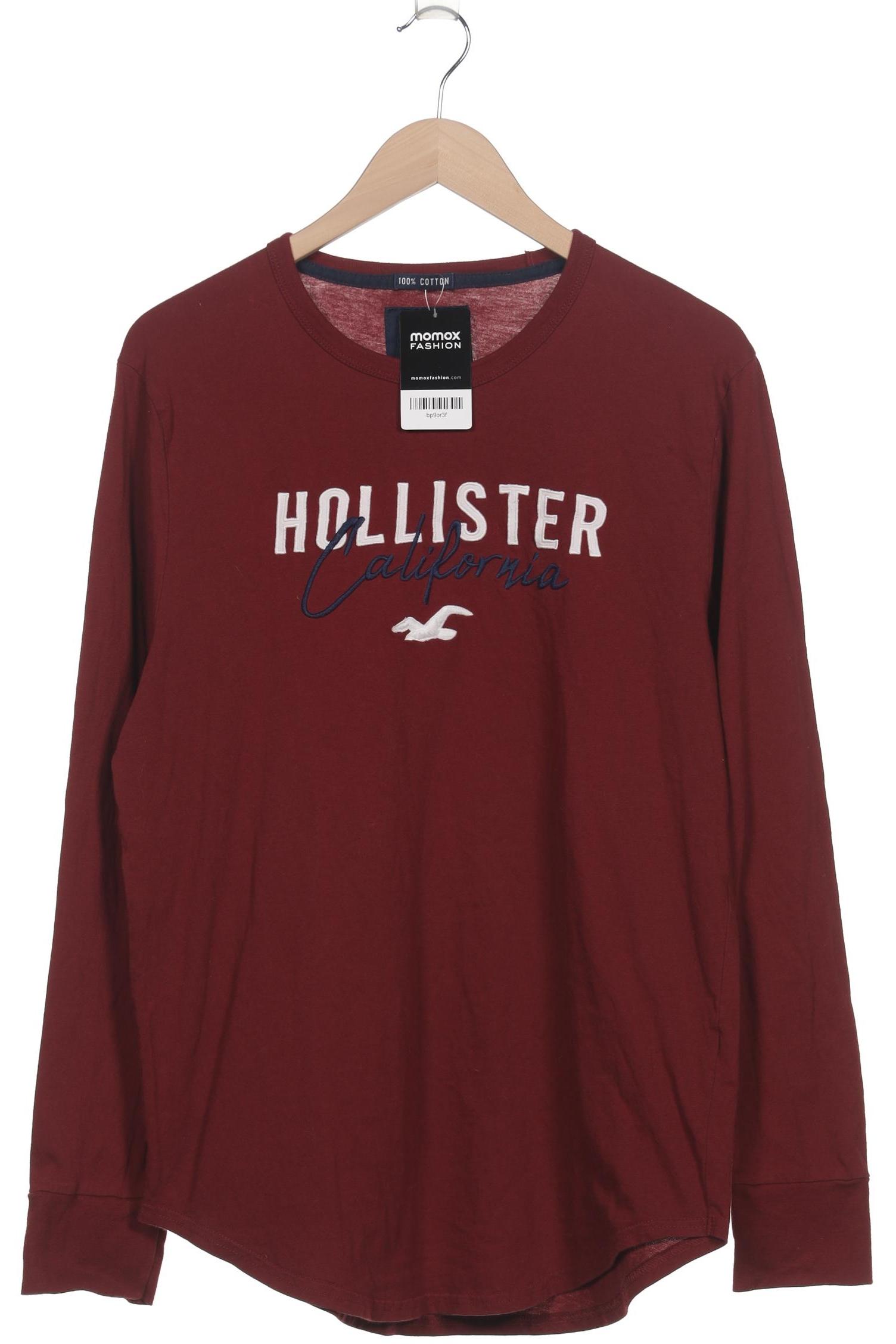 

Hollister Herren Langarmshirt, bordeaux, Gr. 52
