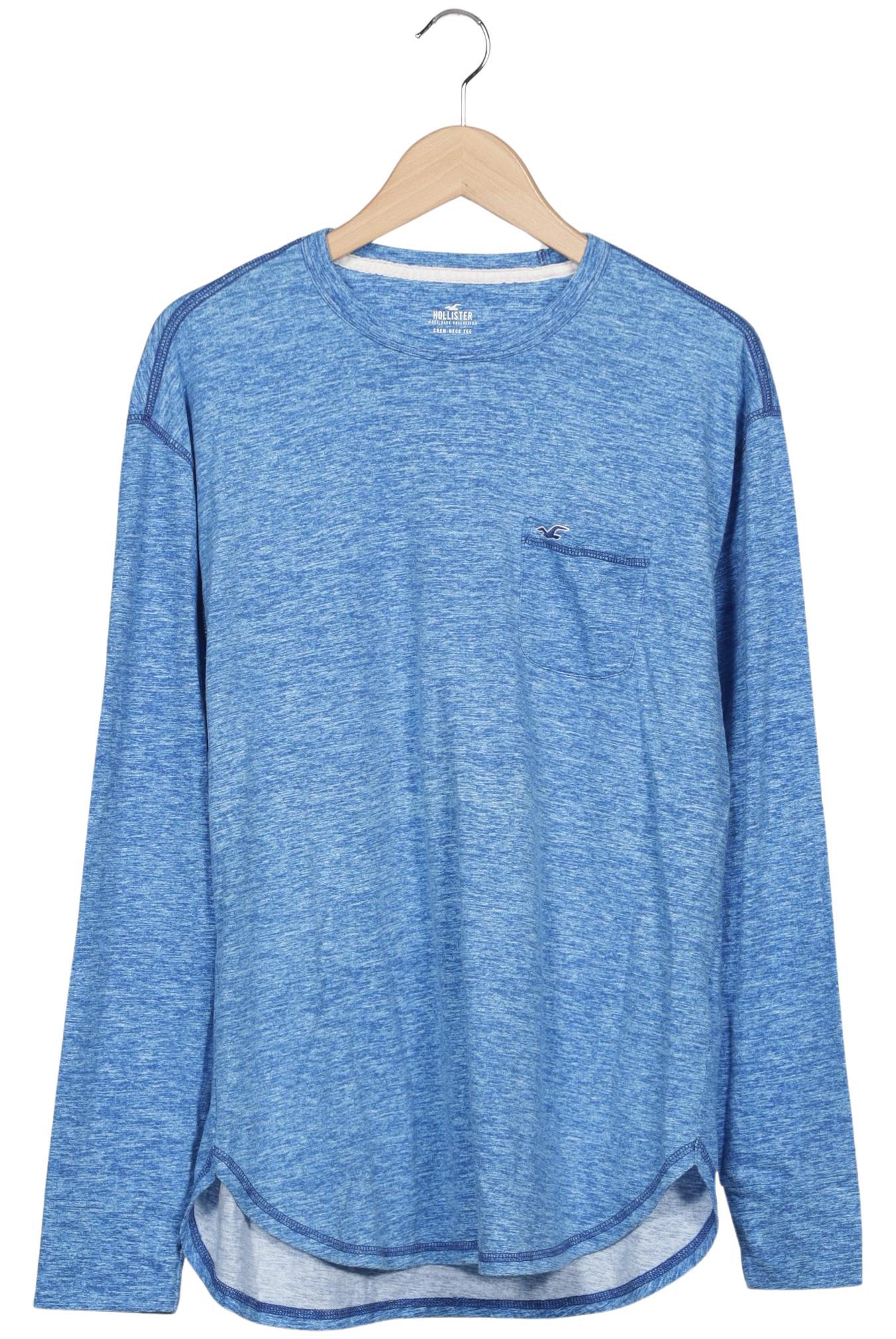 

Hollister Herren Langarmshirt, blau, Gr. 52