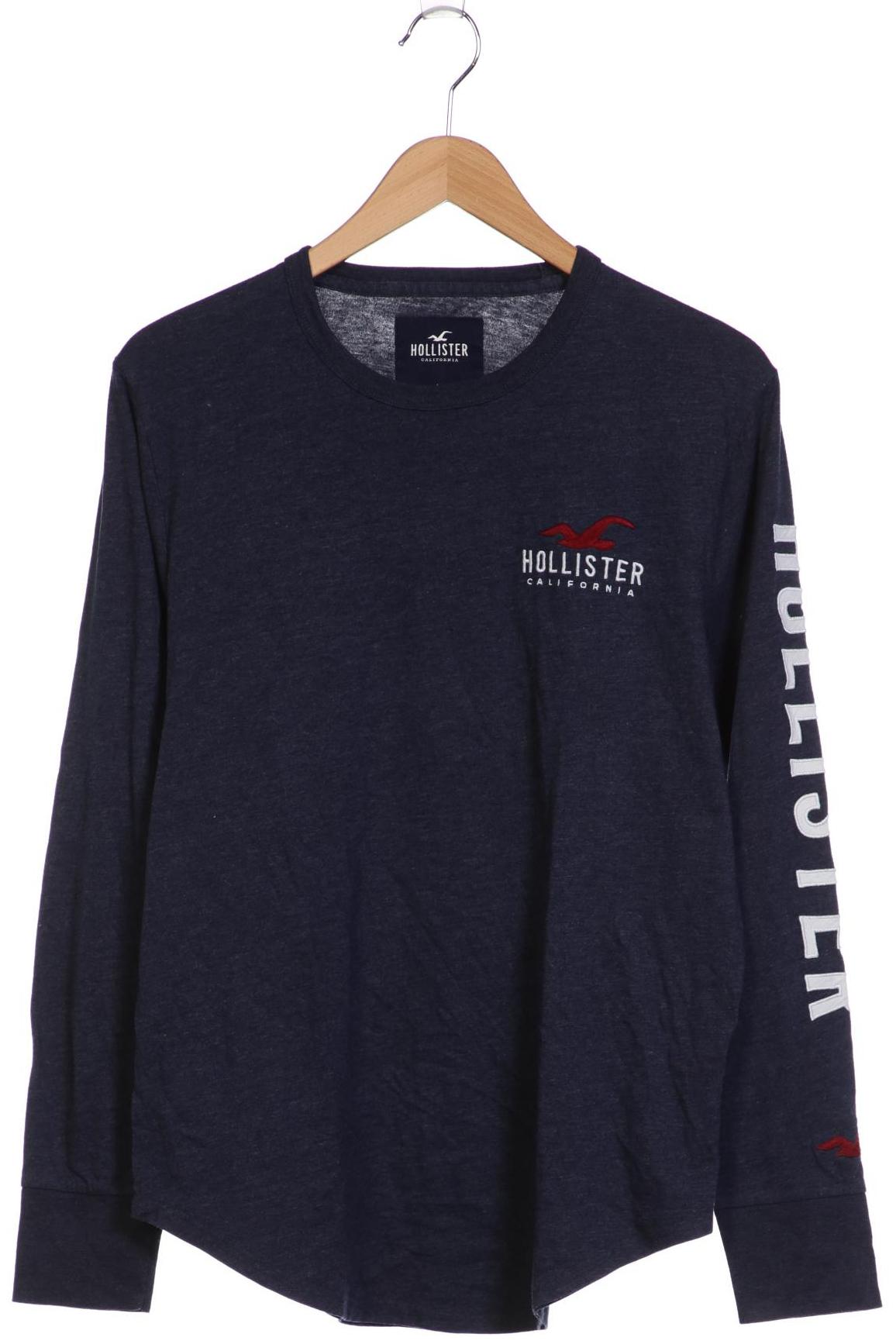 

Hollister Herren Langarmshirt, marineblau, Gr. 48