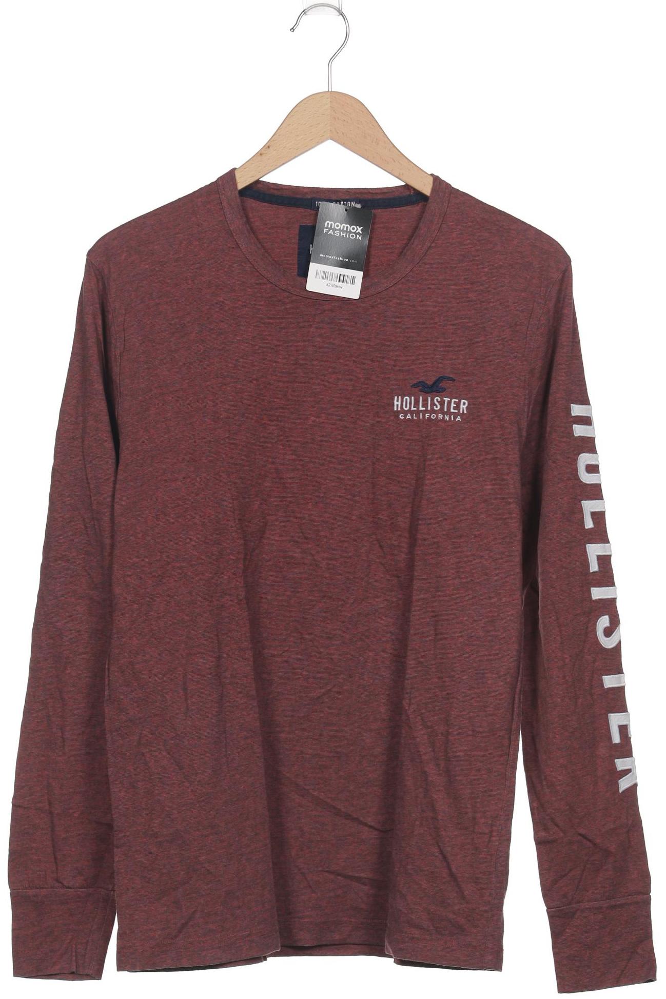 

Hollister Herren Langarmshirt, bordeaux, Gr. 48