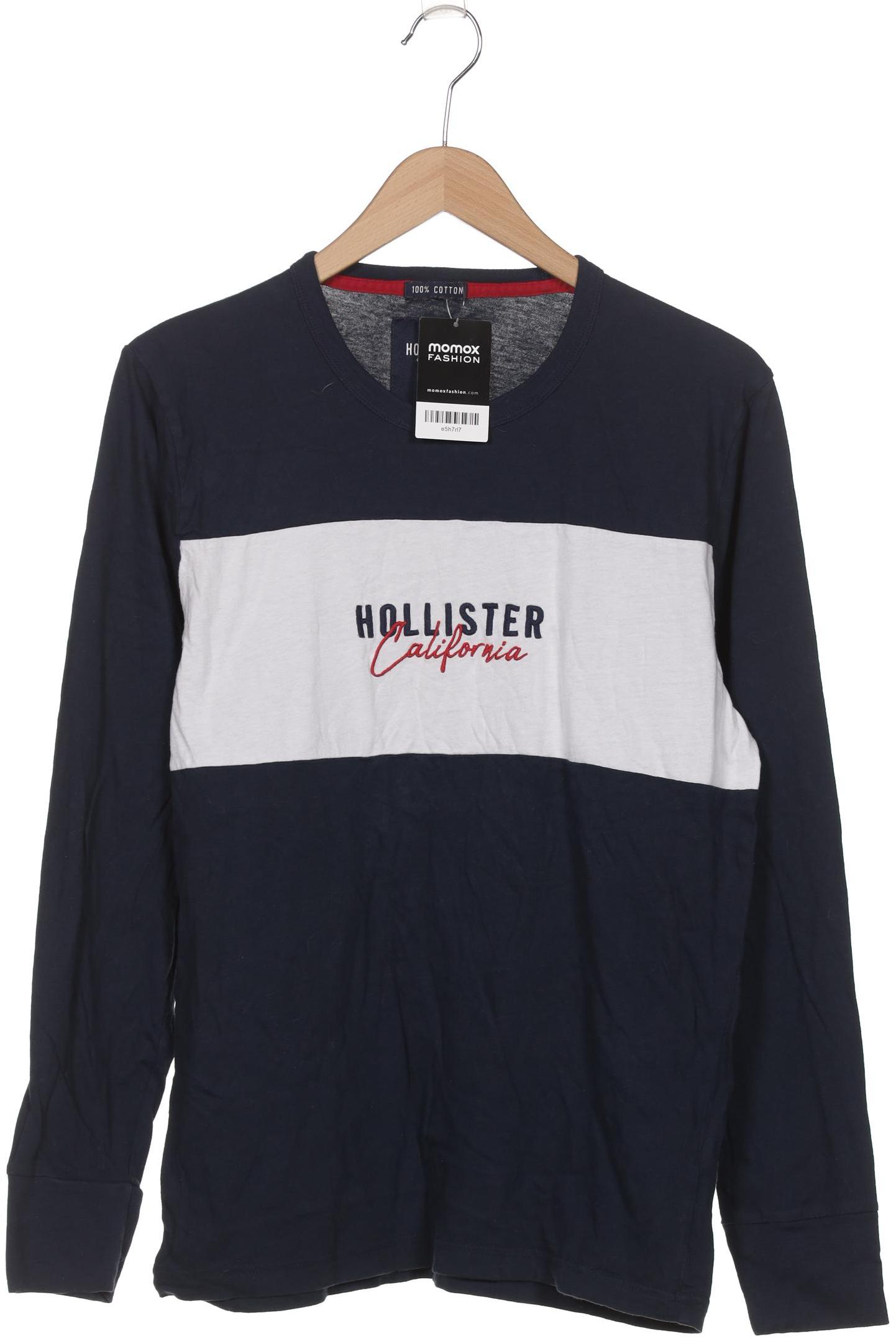 

Hollister Herren Langarmshirt, marineblau, Gr. 48