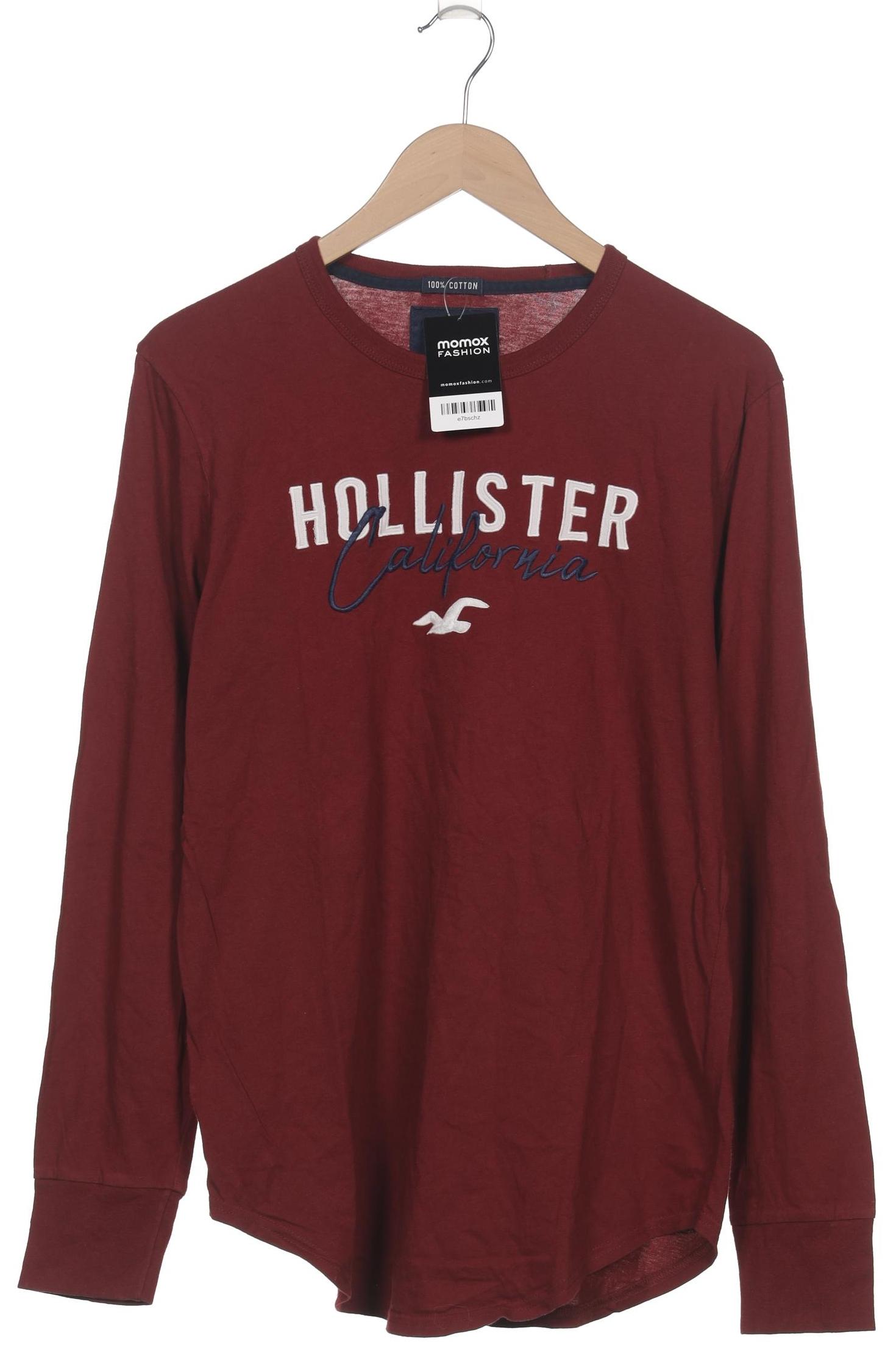 

Hollister Herren Langarmshirt, bordeaux, Gr. 48