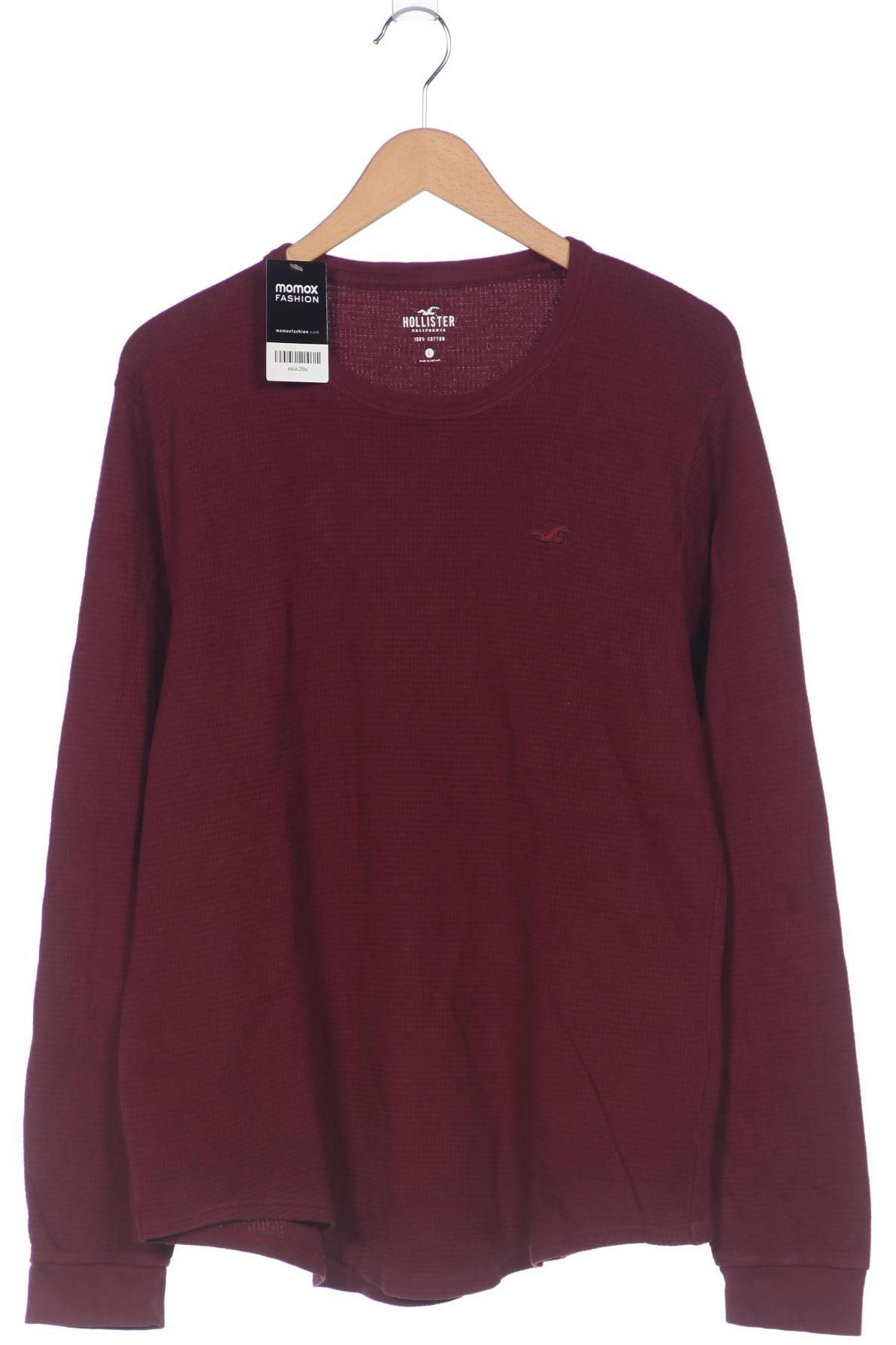 

Hollister Herren Langarmshirt, bordeaux, Gr. 52