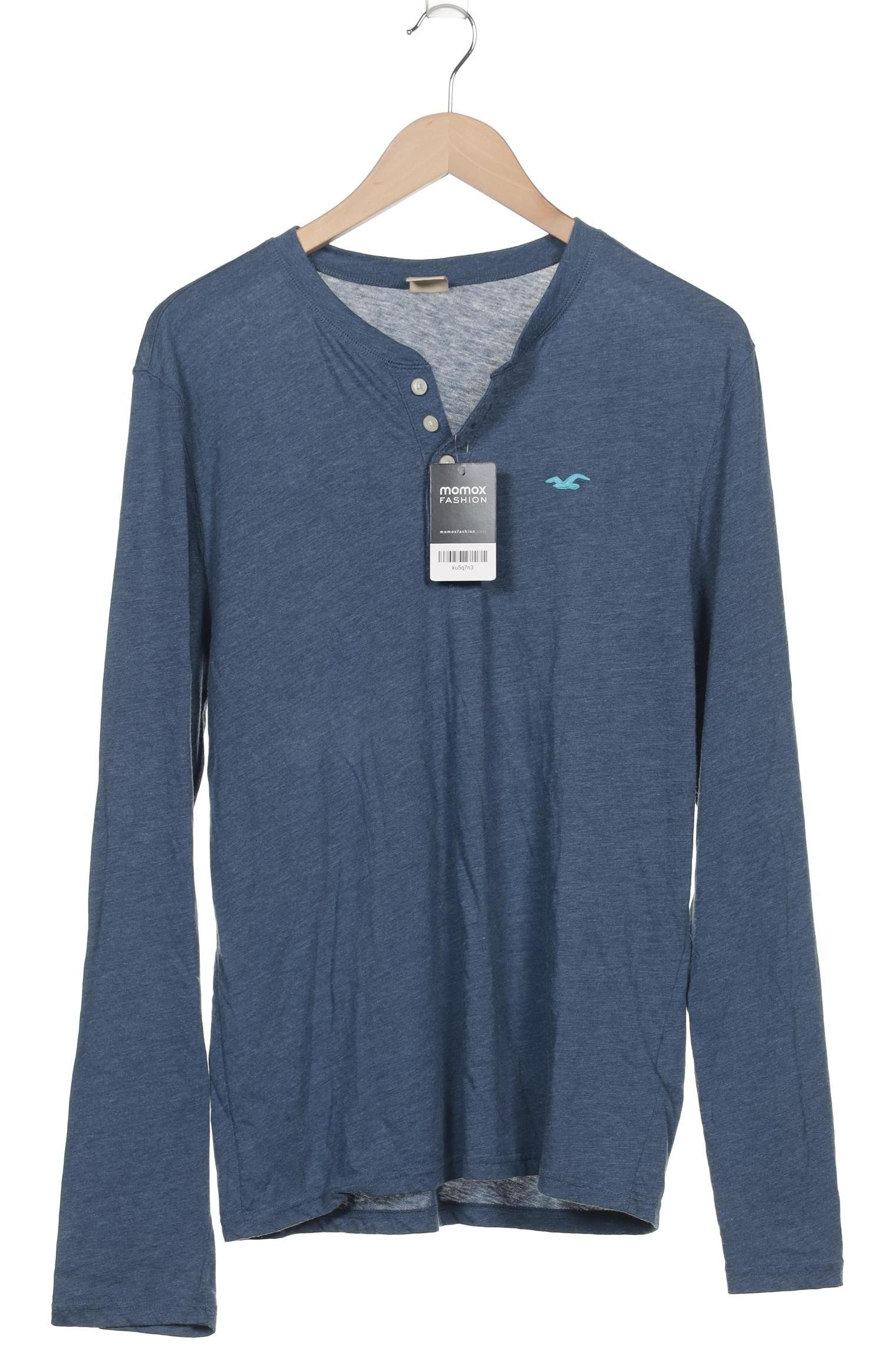 

Hollister Herren Langarmshirt, blau, Gr. 48