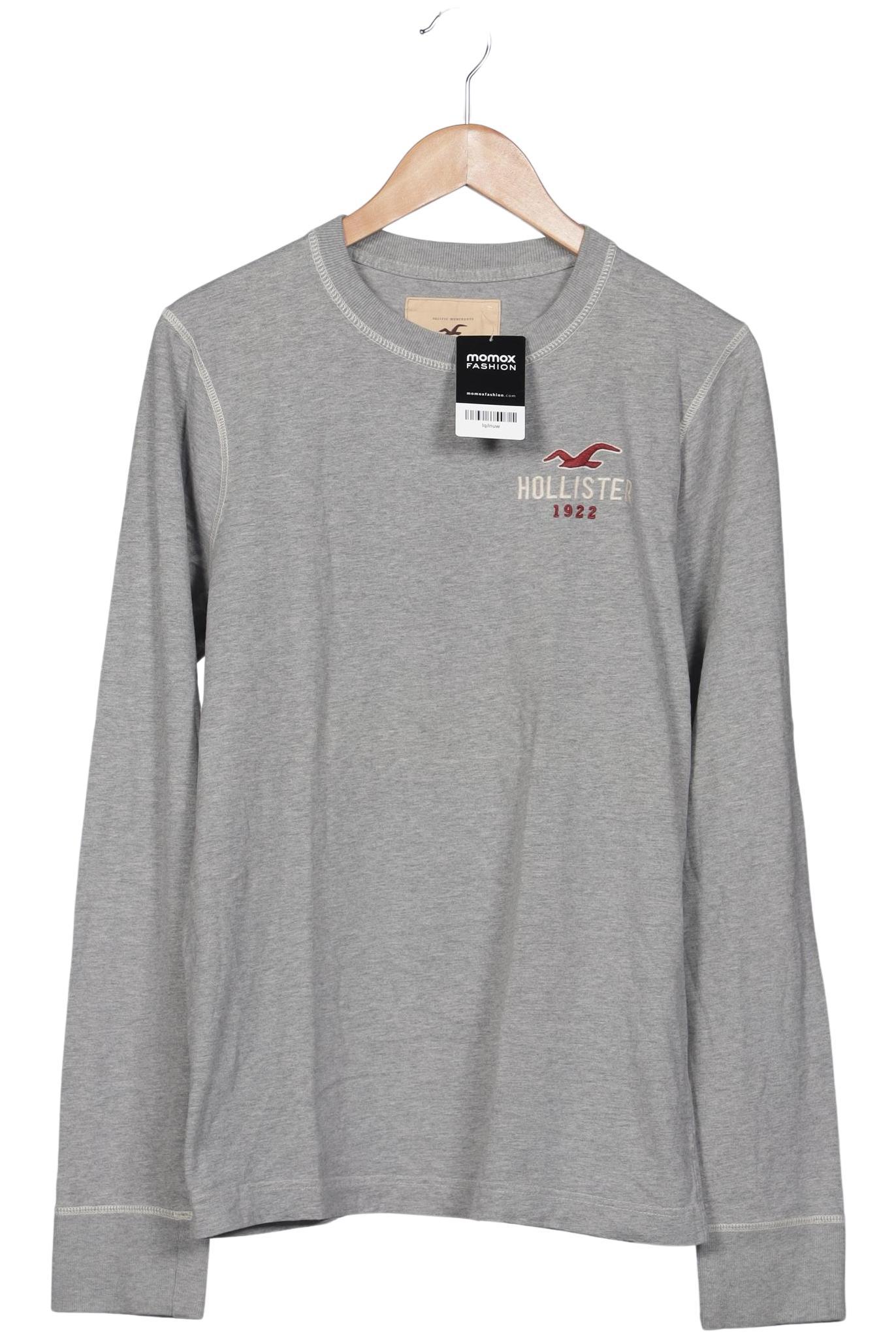 

Hollister Herren Langarmshirt, grau, Gr. 54