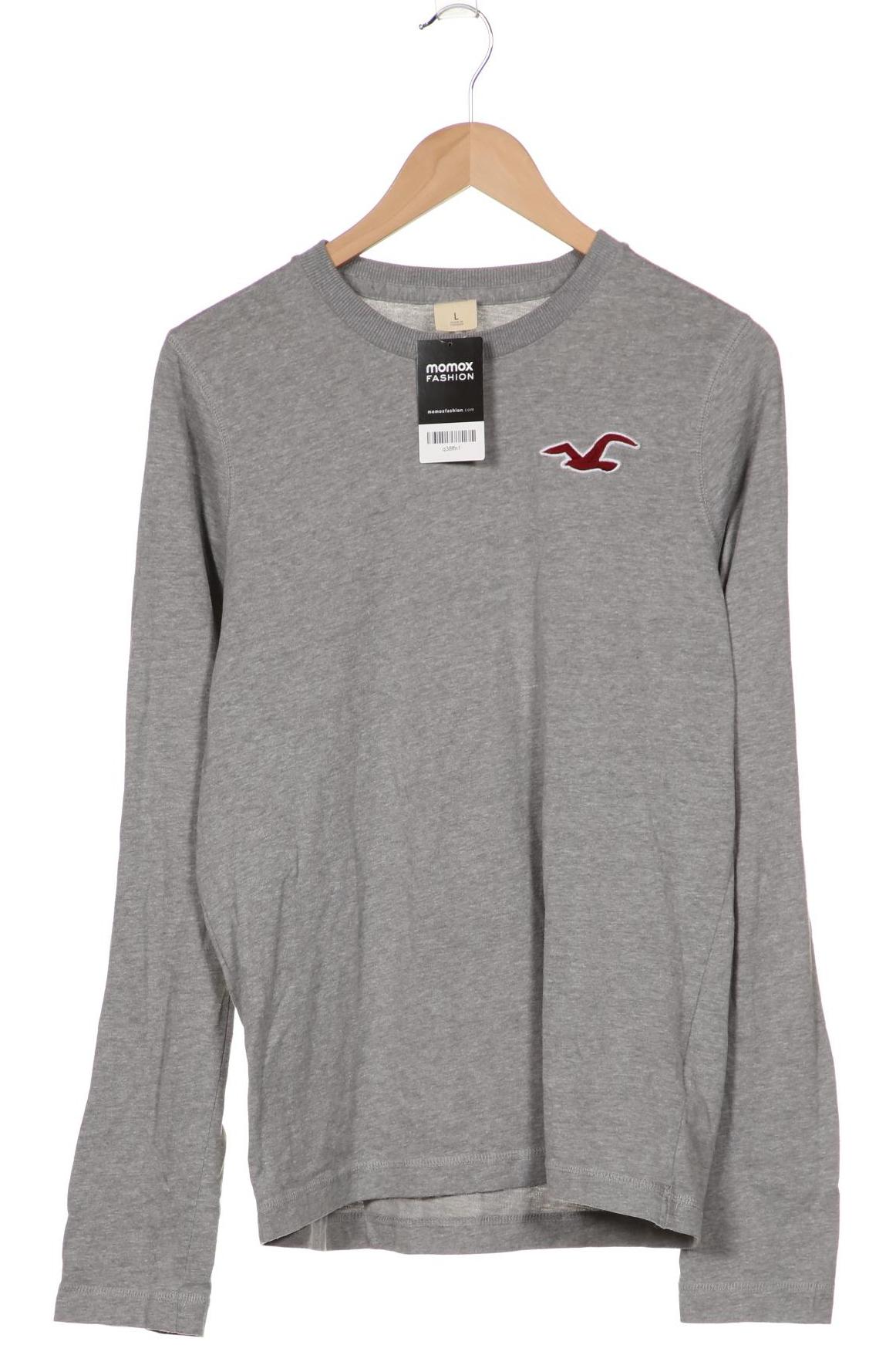 

Hollister Herren Langarmshirt, grau, Gr. 52