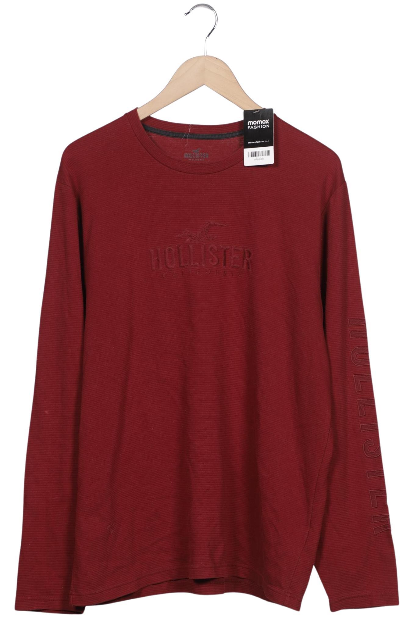 

Hollister Herren Langarmshirt, bordeaux, Gr. 54