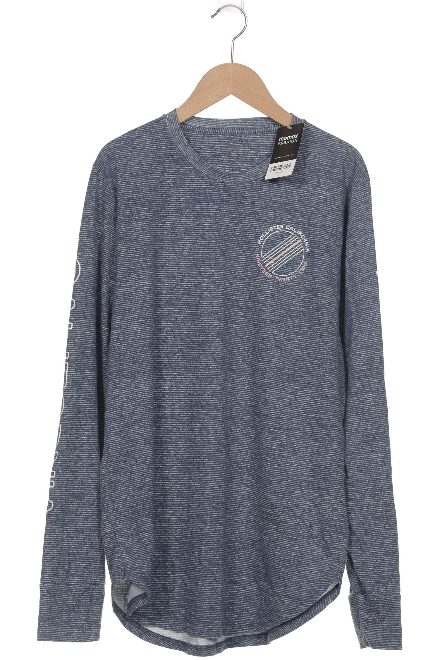 

Hollister Herren Langarmshirt, blau, Gr. 48