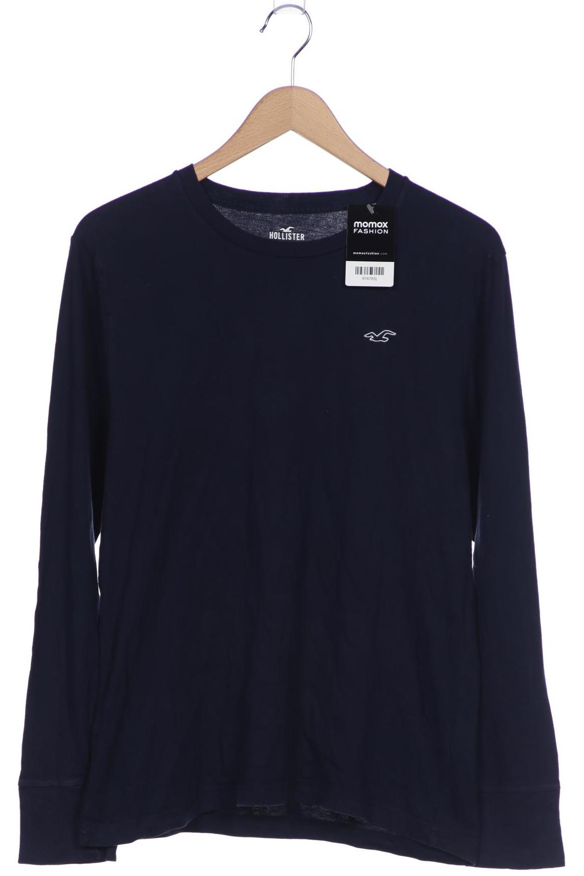

Hollister Herren Langarmshirt, marineblau, Gr. 48