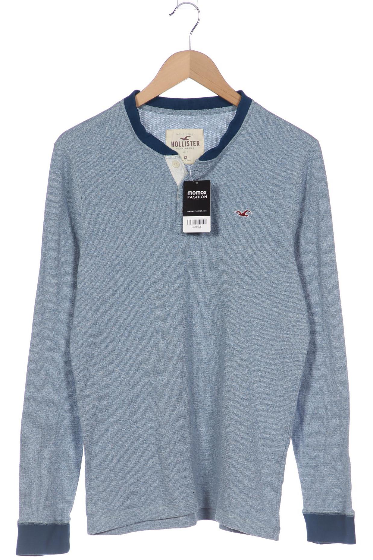 

Hollister Herren Langarmshirt, blau, Gr. 54