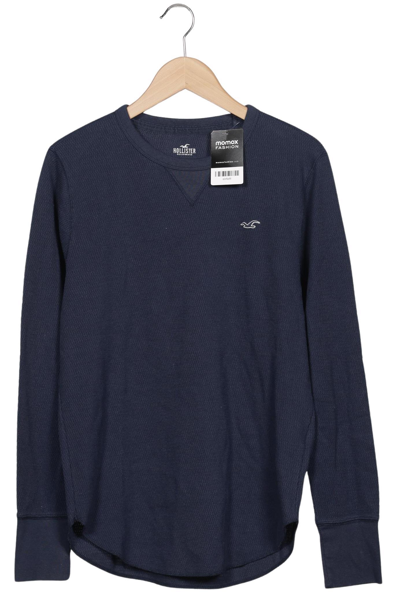 

Hollister Herren Langarmshirt, marineblau, Gr. 48