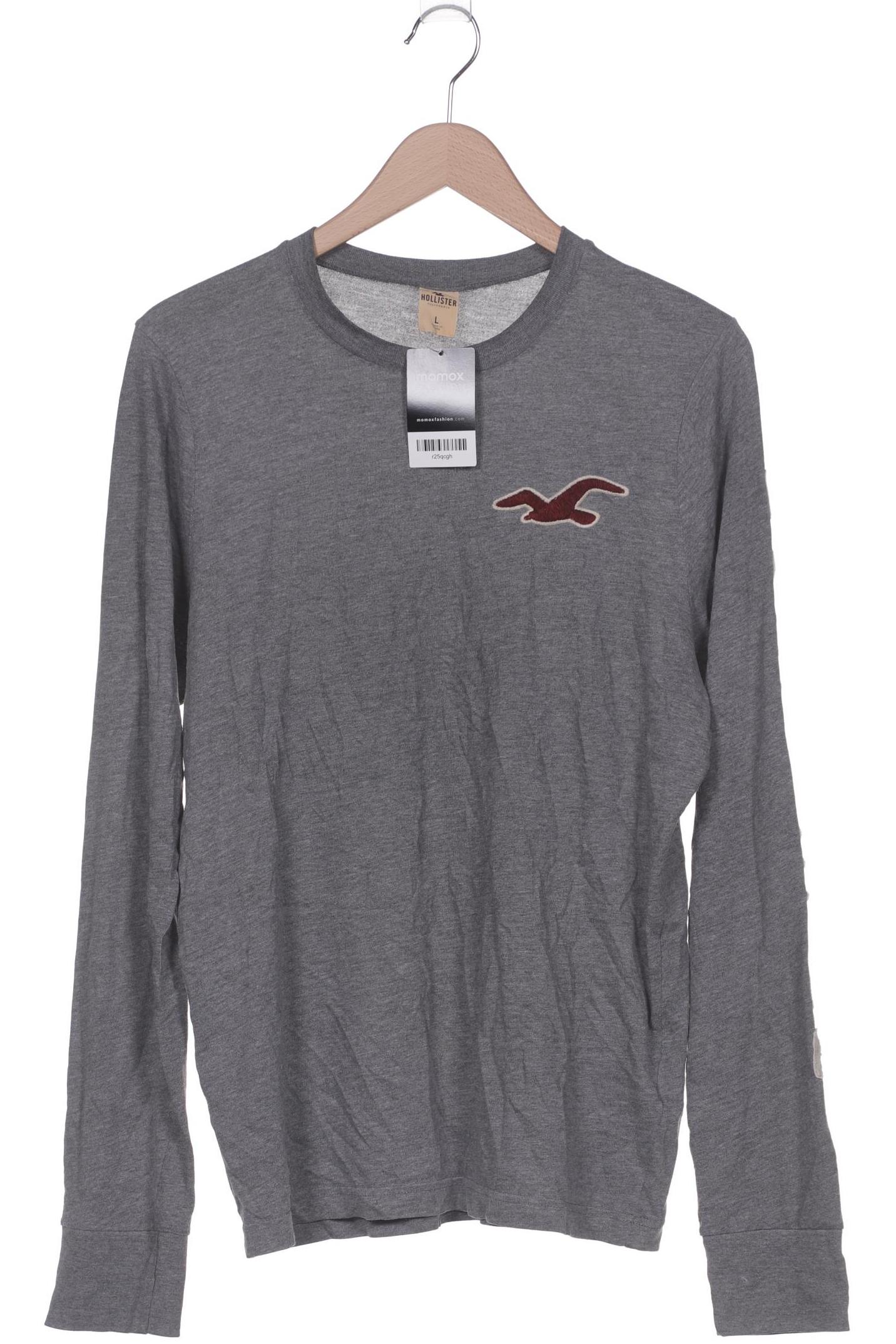 

Hollister Herren Langarmshirt, grau, Gr. 52