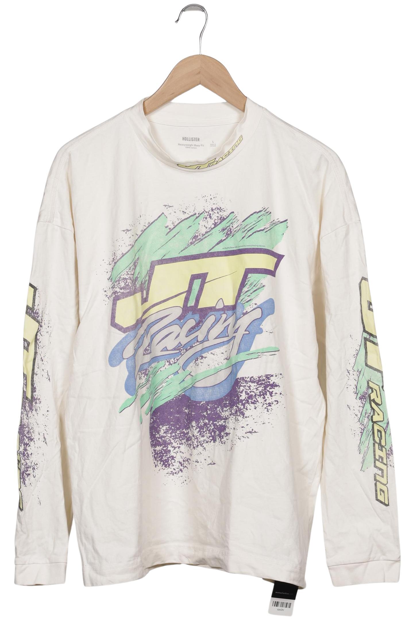 

Hollister Herren Langarmshirt, cremeweiß, Gr. 52